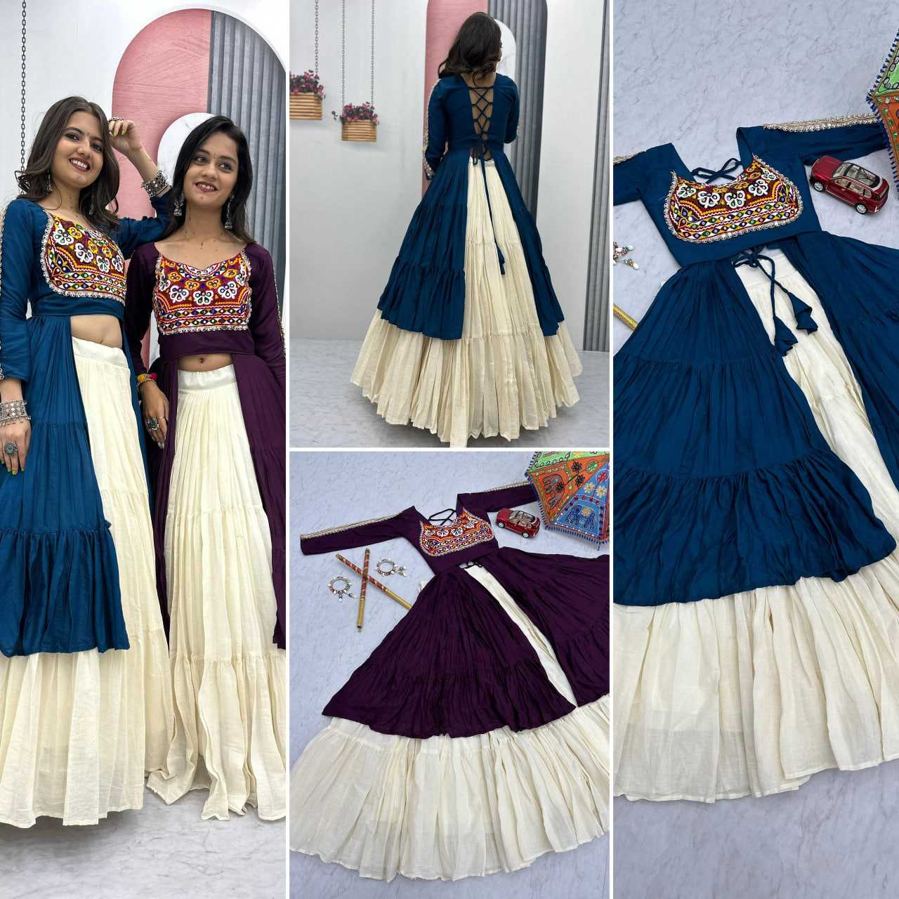 Ynf Pure Cotton KESH496 N47 Lehengas Western Wears Festive Collections Wholesale Designer Lehenga Choli Indo-Western Lehenga Navratri Chaniya Choli Manufacturer