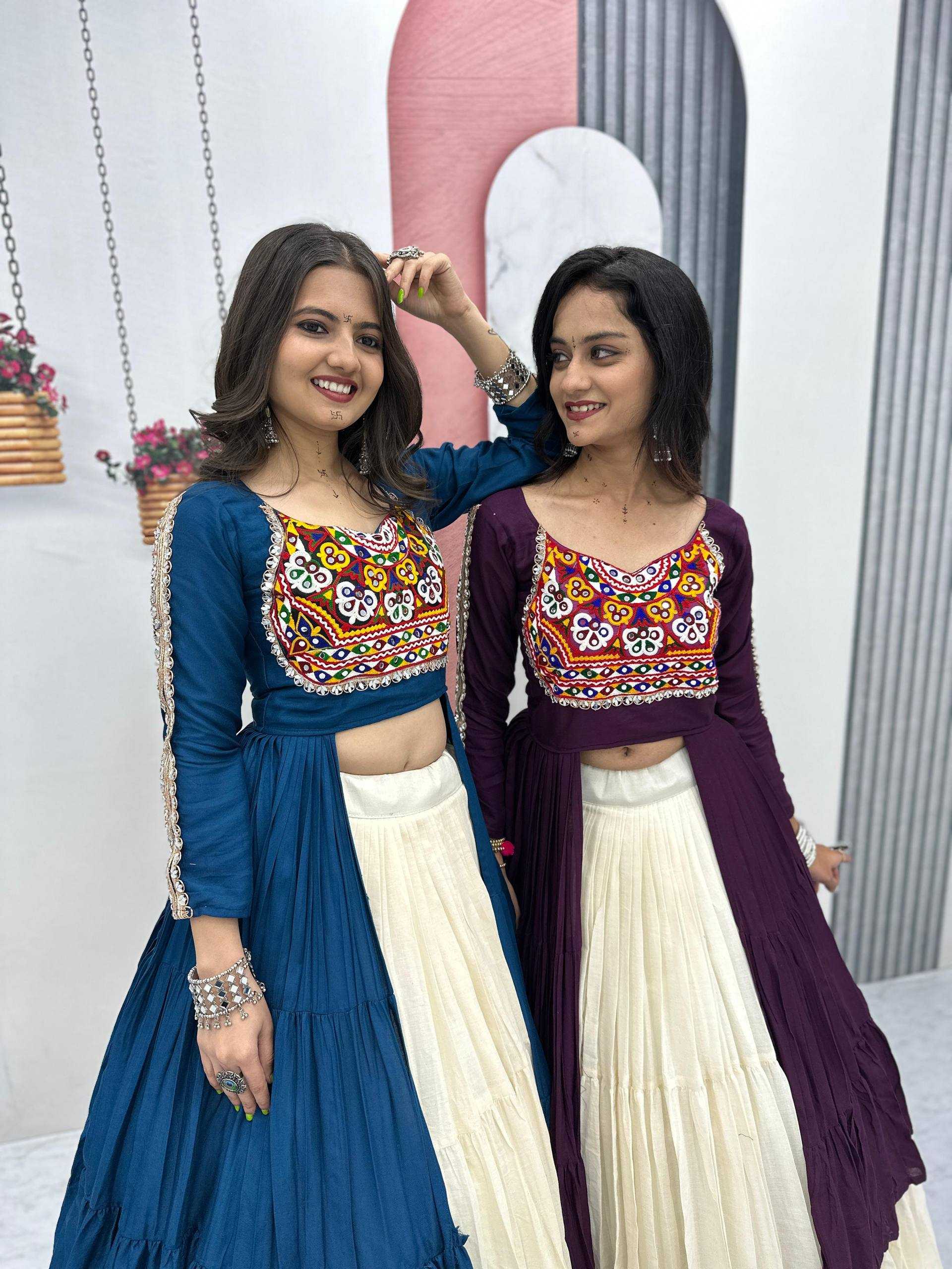 Ynf Pure Cotton KESH496 N47 Lehengas Western Wears Festive Collections Wholesale Designer Lehenga Choli Indo-Western Lehenga Navratri Chaniya Choli Manufacturer