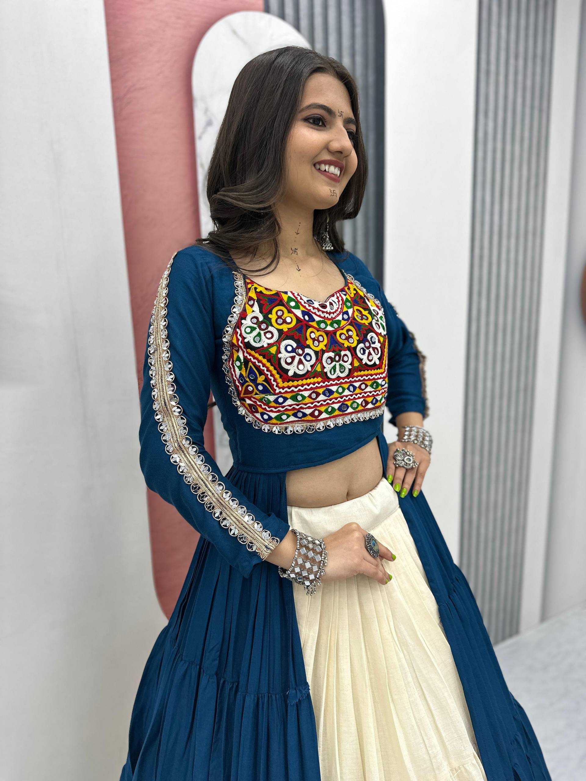 Ynf Pure Cotton KESH496 N47 Lehengas Western Wears Festive Collections Wholesale Designer Lehenga Choli Indo-Western Lehenga Navratri Chaniya Choli Manufacturer