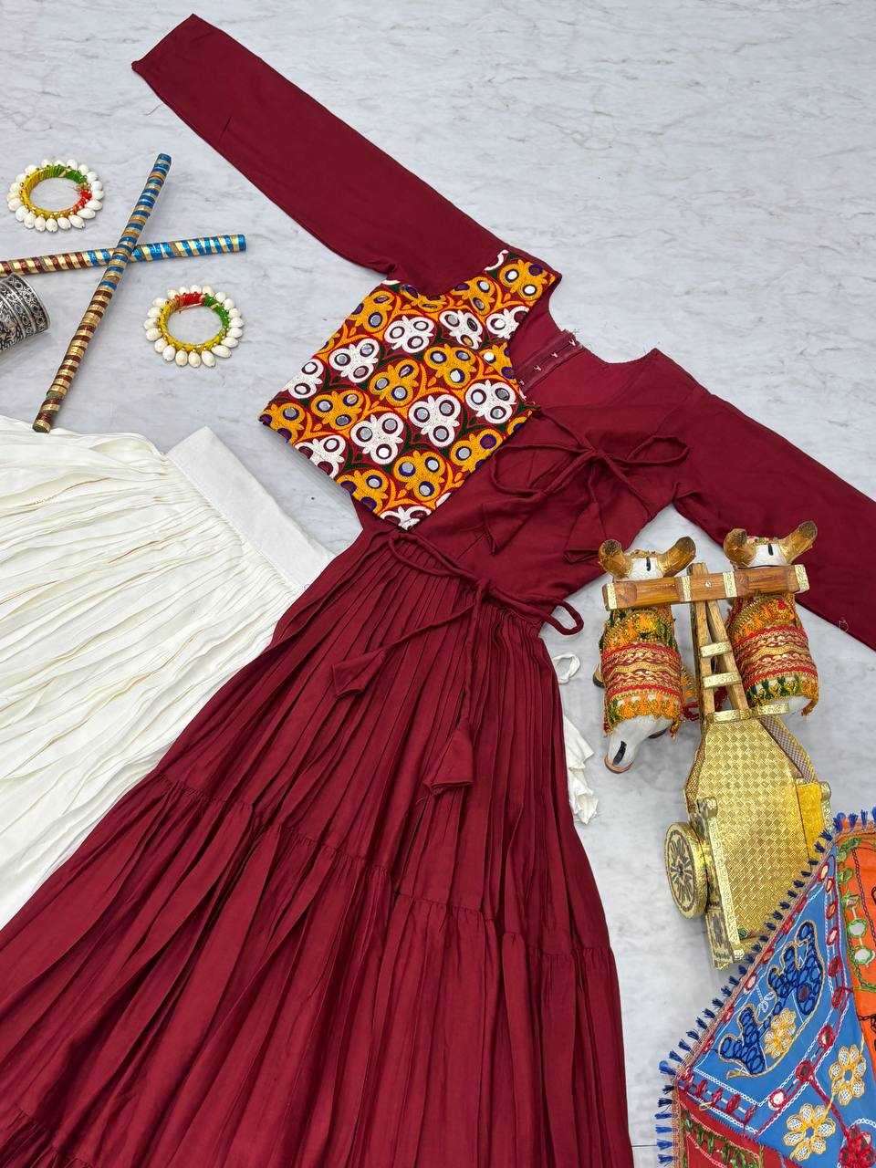 Ynf Pure Cotton KESH498 118 Lehengas Festive Collections Wholesale Fancy Lehenga Mirror Work Lehenga Navratri Chaniya Choli Manufacturer