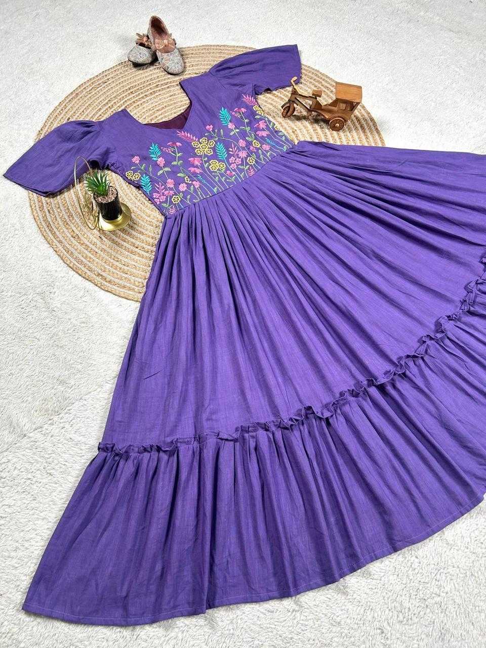 Ynf Pure Cotton KESH539 Trending Gowns Wholesale Printed Gowns Fancy Gowns Long Gowns Manufacturer