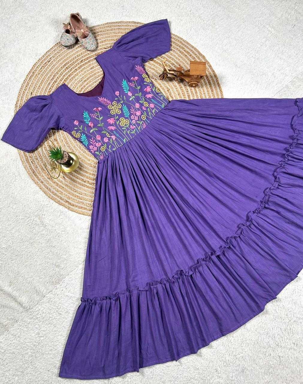Ynf Pure Cotton KESH539 Trending Gowns Wholesale Printed Gowns Fancy Gowns Long Gowns Manufacturer