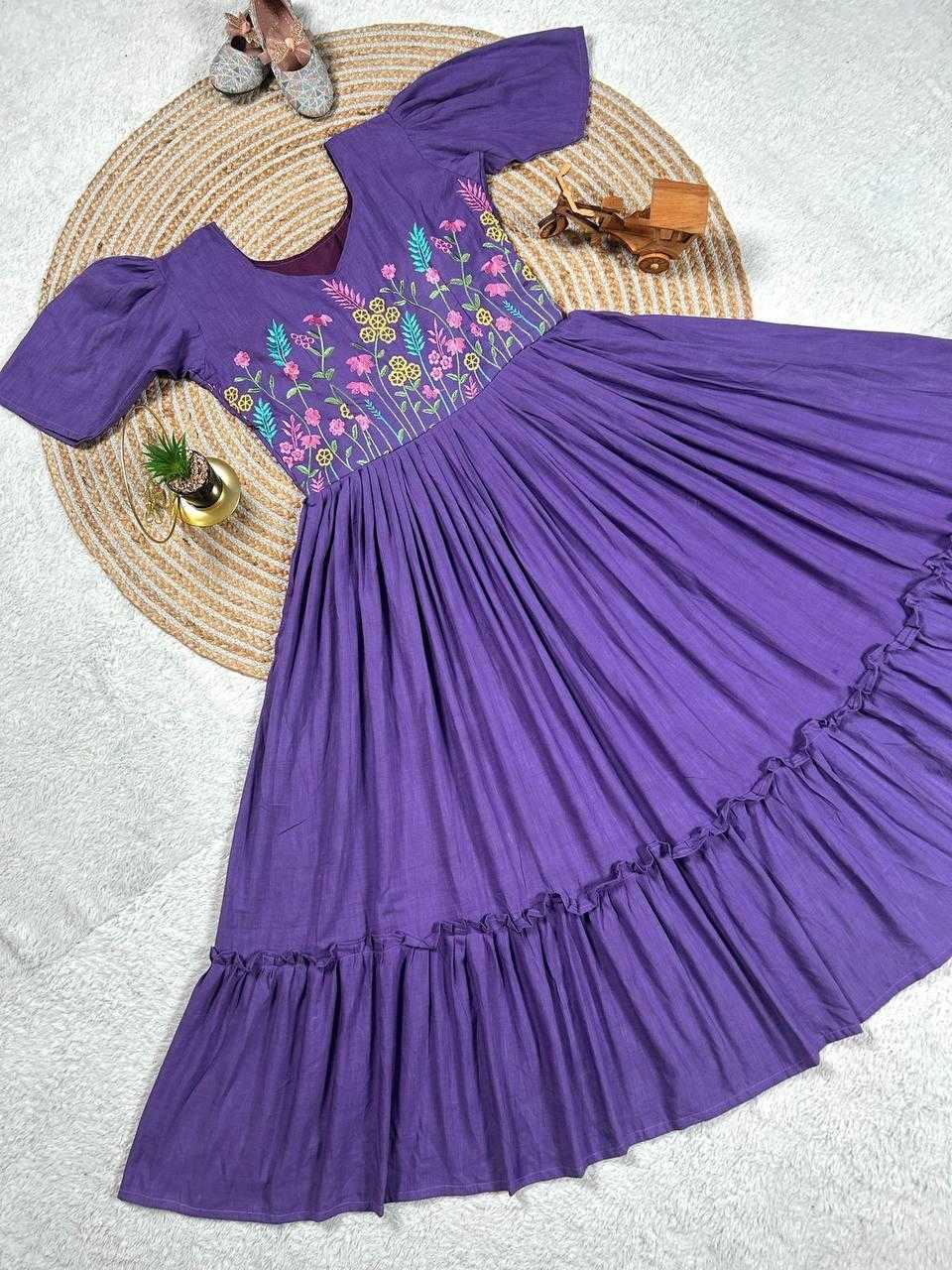 Ynf Pure Cotton KESH539 Trending Gowns Wholesale Printed Gowns Fancy Gowns Long Gowns Manufacturer