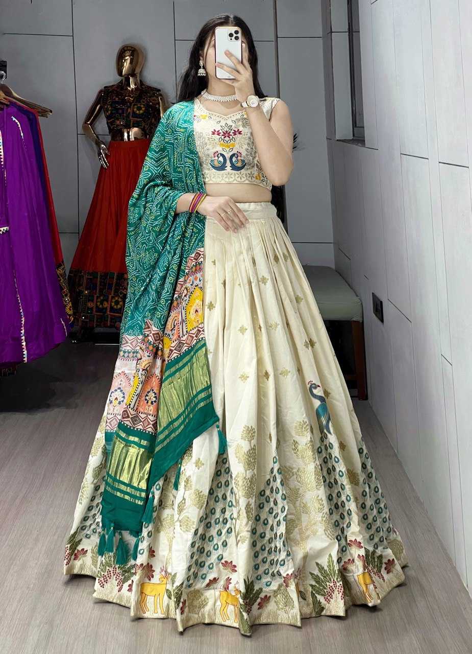 Ynf Pure Cotton RIN119 9038 Lehengas Wedding Collections Festive Collections Wholesale Traditional Lehenga Embroidered Lehenga Lehenga With Blouse Manufacturer