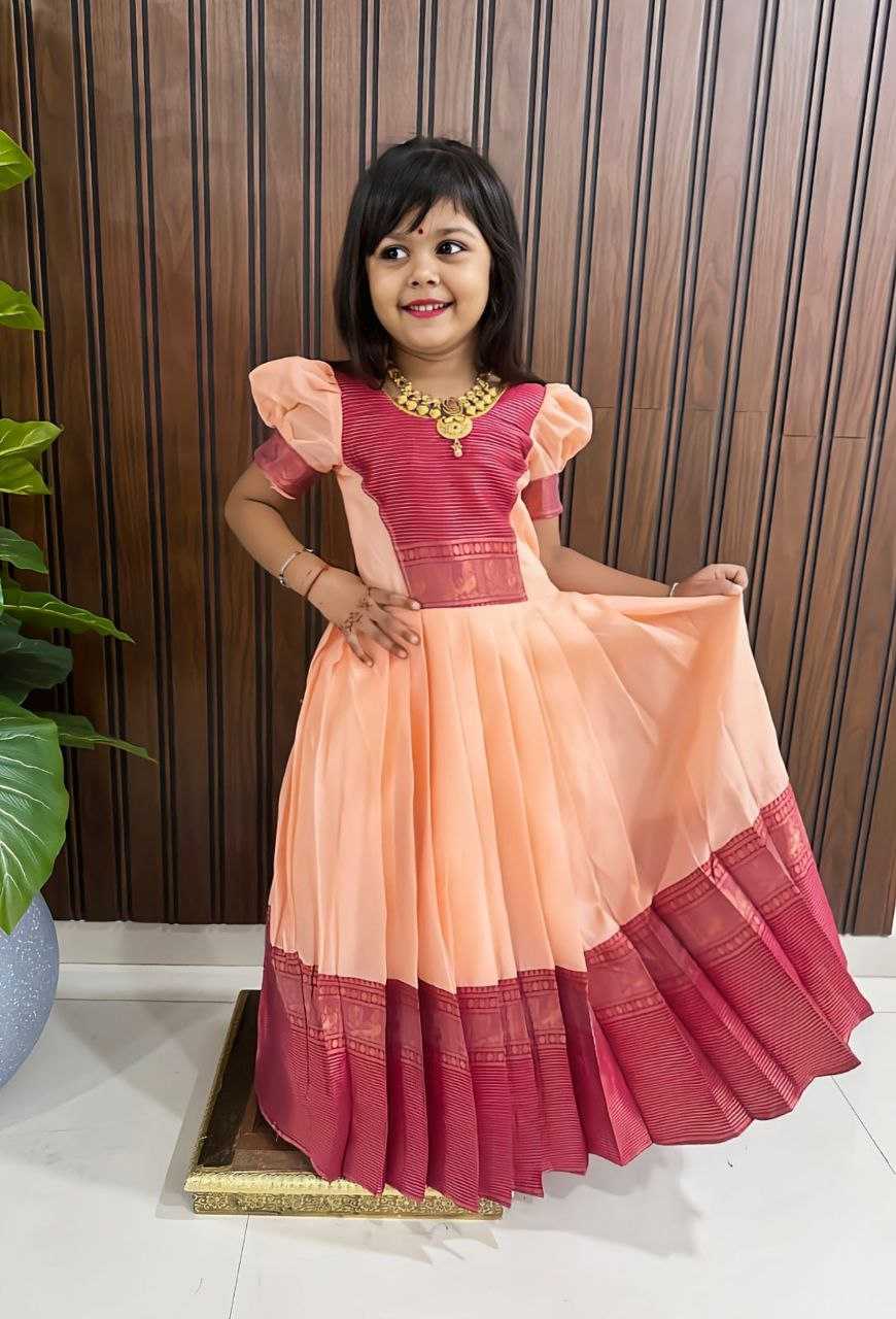 Ynf Pure Cotton RIN161 DAUGHTER Kids Wear Wedding Collections Festive Collections Wholesale Kids Gown Girls Cotton Frocks Kids Festive Wear Manufacturer