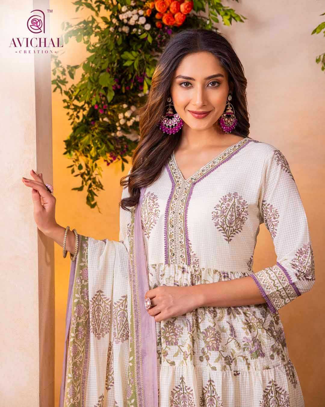 Ynf Pure Cotton RIN190 AVICHA Setwise Collections Wholesale Gowns Catalogs Manufacturer
