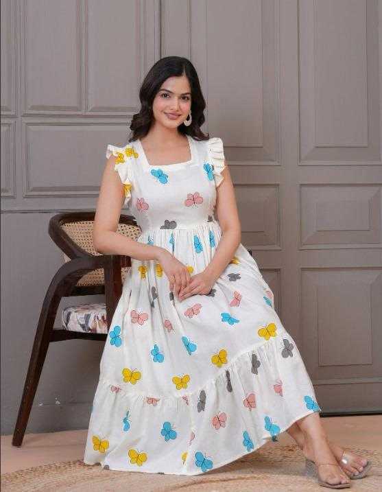 Ynf Pure Cotton RIN197 4817 Gowns Wholesale Fancy Gowns Party Gowns Designer Gowns Manufacturer