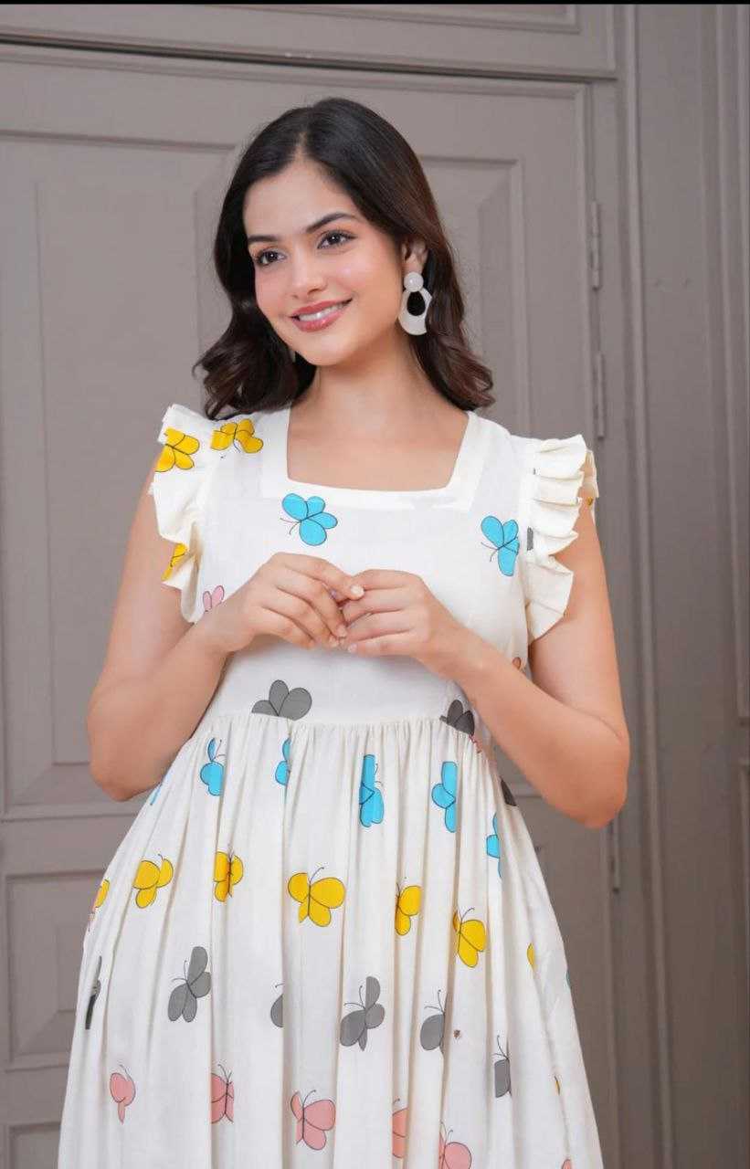 Ynf Pure Cotton RIN197 4817 Gowns Wholesale Fancy Gowns Party Gowns Designer Gowns Manufacturer