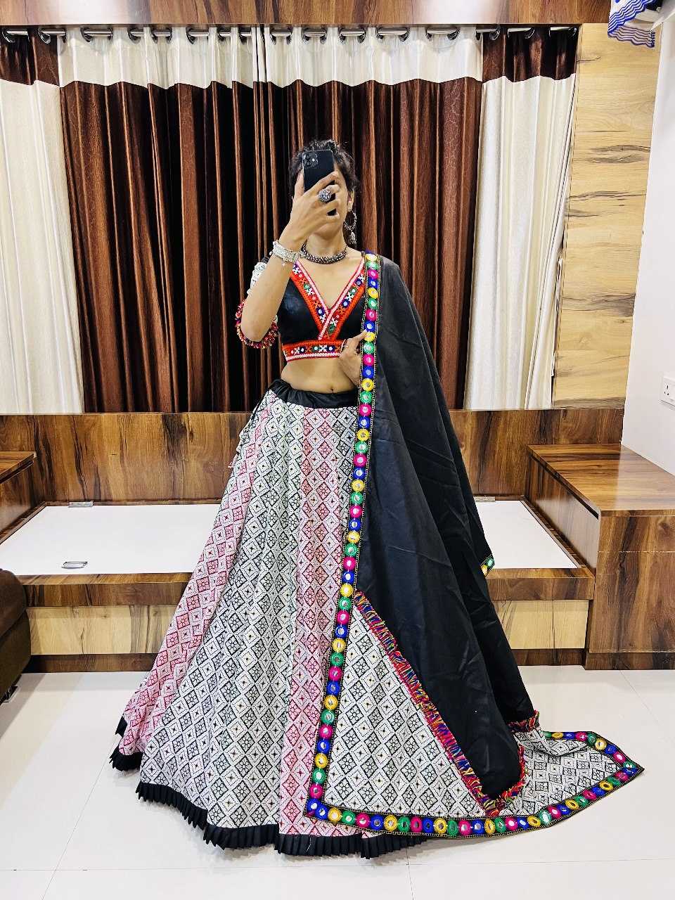 Ynf Pure Cotton RIN227 7036 Lehengas Festive Collections Wholesale Fancy Lehenga Printed Lehenga Embroidered Lehenga Navratri Chaniya Choli Manufacturer
