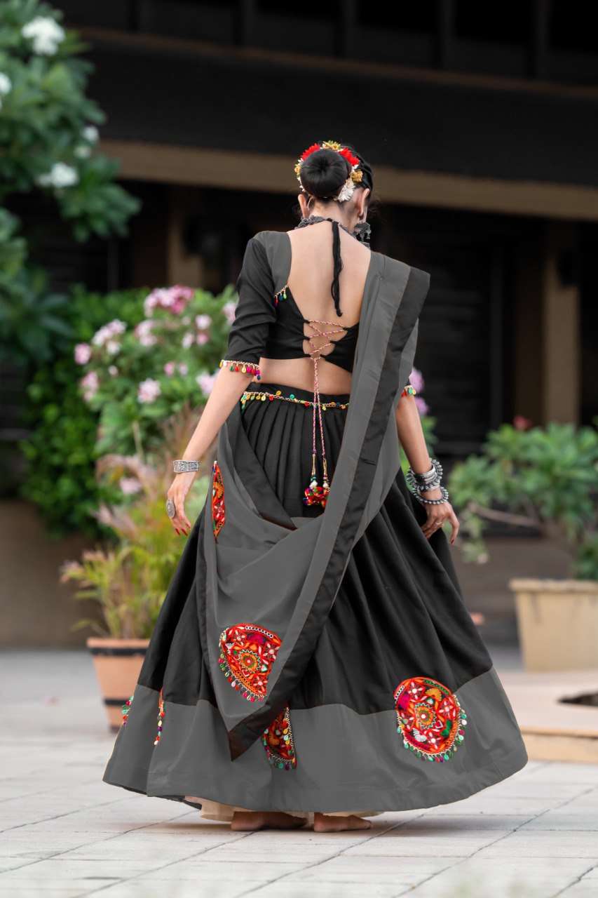 Ynf Pure Cotton RIN227 7066 Lehengas Festive Collections Wholesale Traditional Lehenga Mirror Work Lehenga Navratri Chaniya Choli Manufacturer