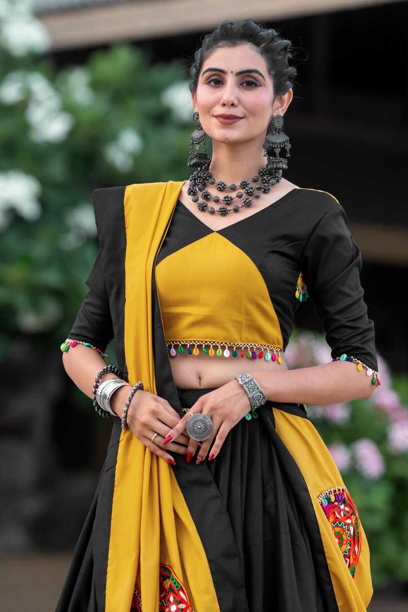 Ynf Pure Cotton RIN227 7066 Lehengas Festive Collections Wholesale Traditional Lehenga Mirror Work Lehenga Navratri Chaniya Choli Manufacturer