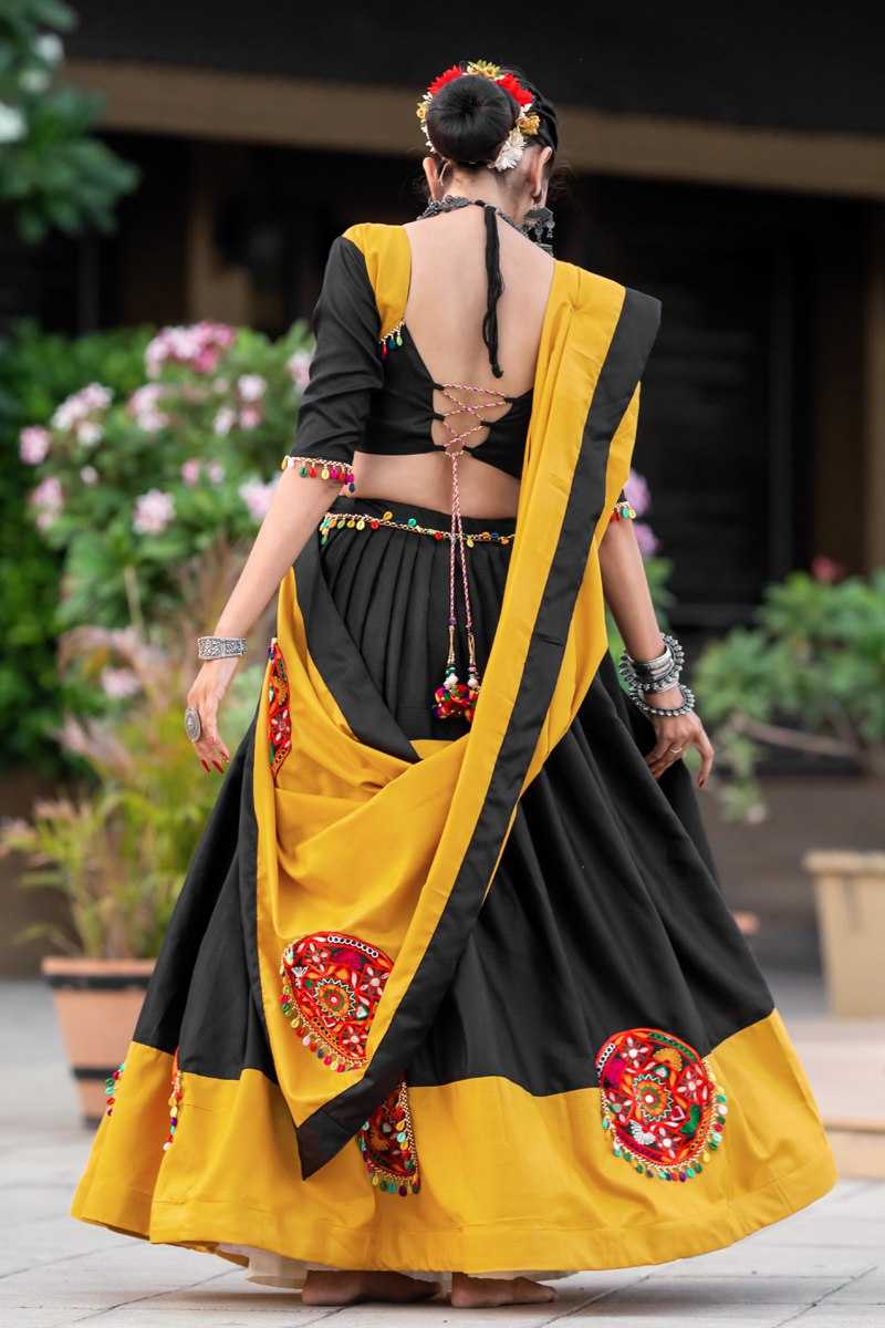 Ynf Pure Cotton RIN227 7066 Lehengas Festive Collections Wholesale Traditional Lehenga Mirror Work Lehenga Navratri Chaniya Choli Manufacturer