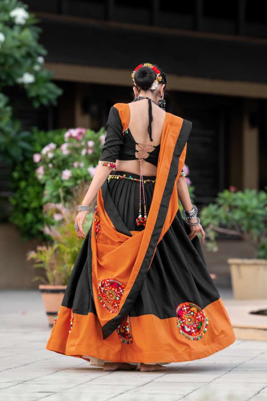 Ynf Pure Cotton RIN227 7066 Lehengas Festive Collections Wholesale Traditional Lehenga Mirror Work Lehenga Navratri Chaniya Choli Manufacturer