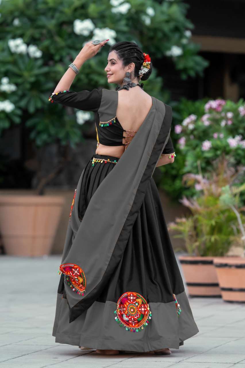 Ynf Pure Cotton RIN227 7066 Lehengas Festive Collections Wholesale Traditional Lehenga Mirror Work Lehenga Navratri Chaniya Choli Manufacturer