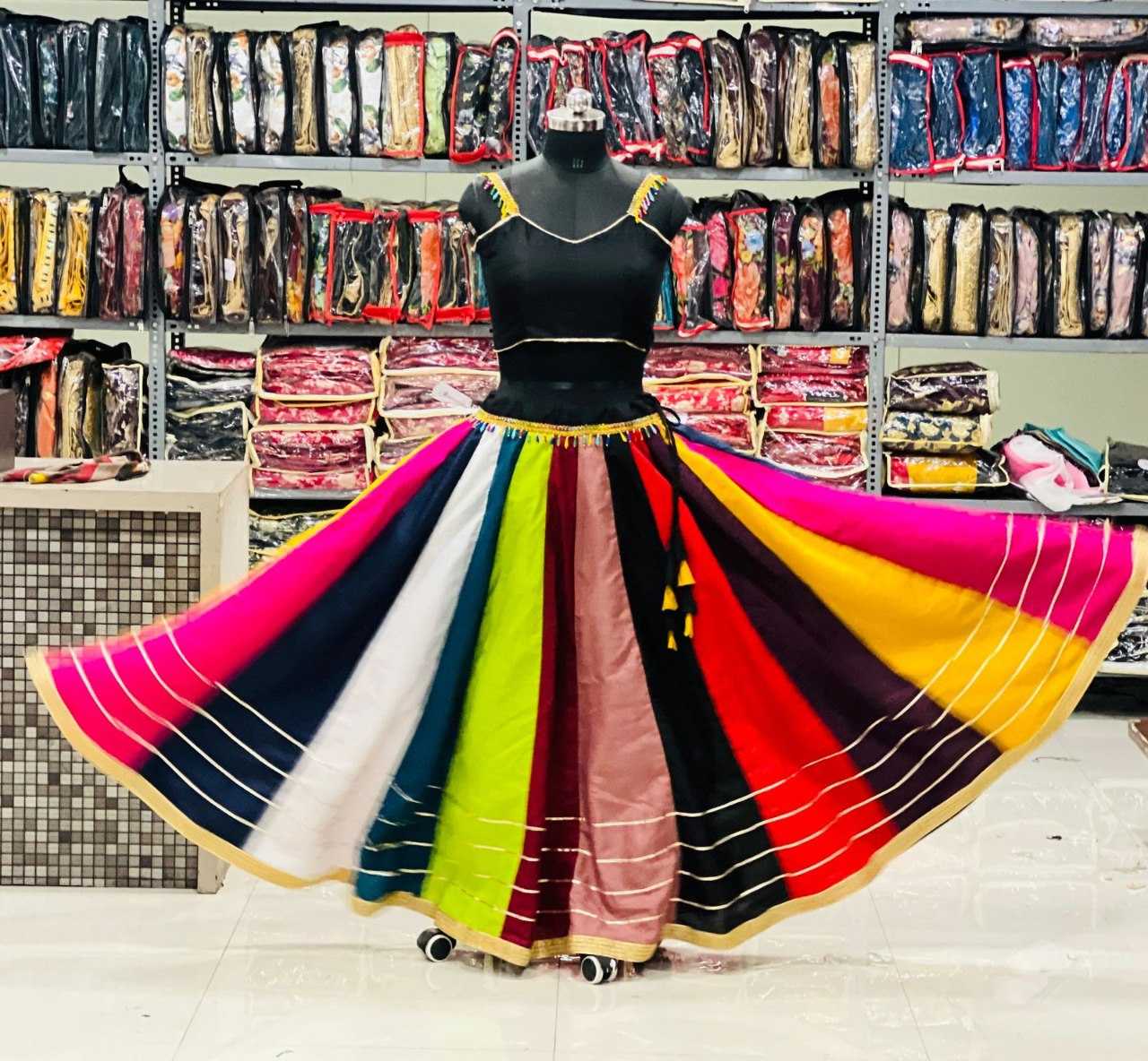 Ynf Pure Cotton RIN227 7068 Festive Collections Wholesale Navratri Chaniya Choli Manufacturer