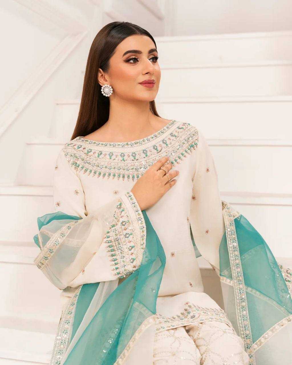 Ynf Pure Crepe KESH141 1120 Suits & Dresses Wedding Collections Festive Collections Wholesale Embroidery Suits Palazzo Suit Wedding Outfits Manufacturer