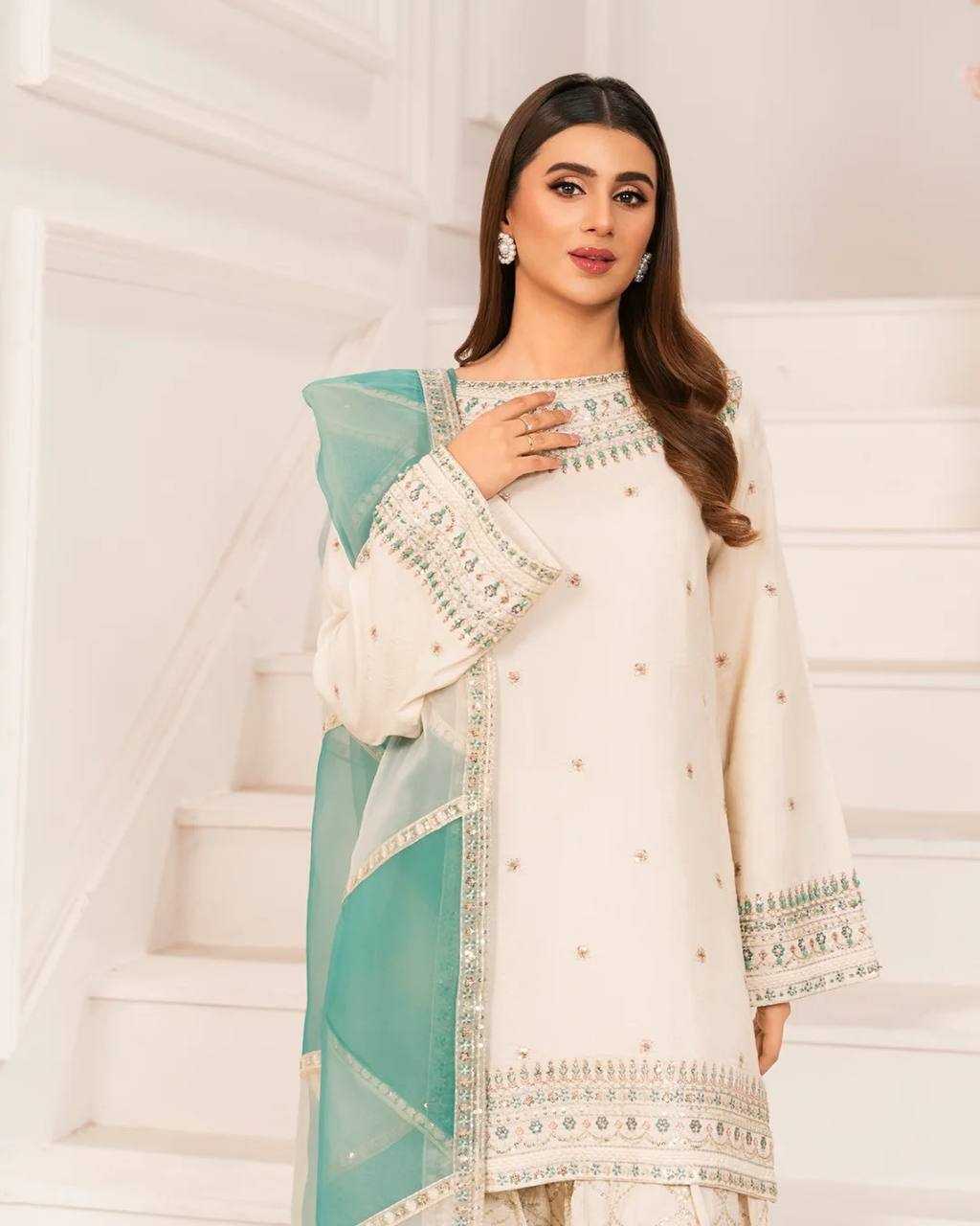 Ynf Pure Crepe KESH141 1120 Suits & Dresses Wedding Collections Festive Collections Wholesale Embroidery Suits Palazzo Suit Wedding Outfits Manufacturer