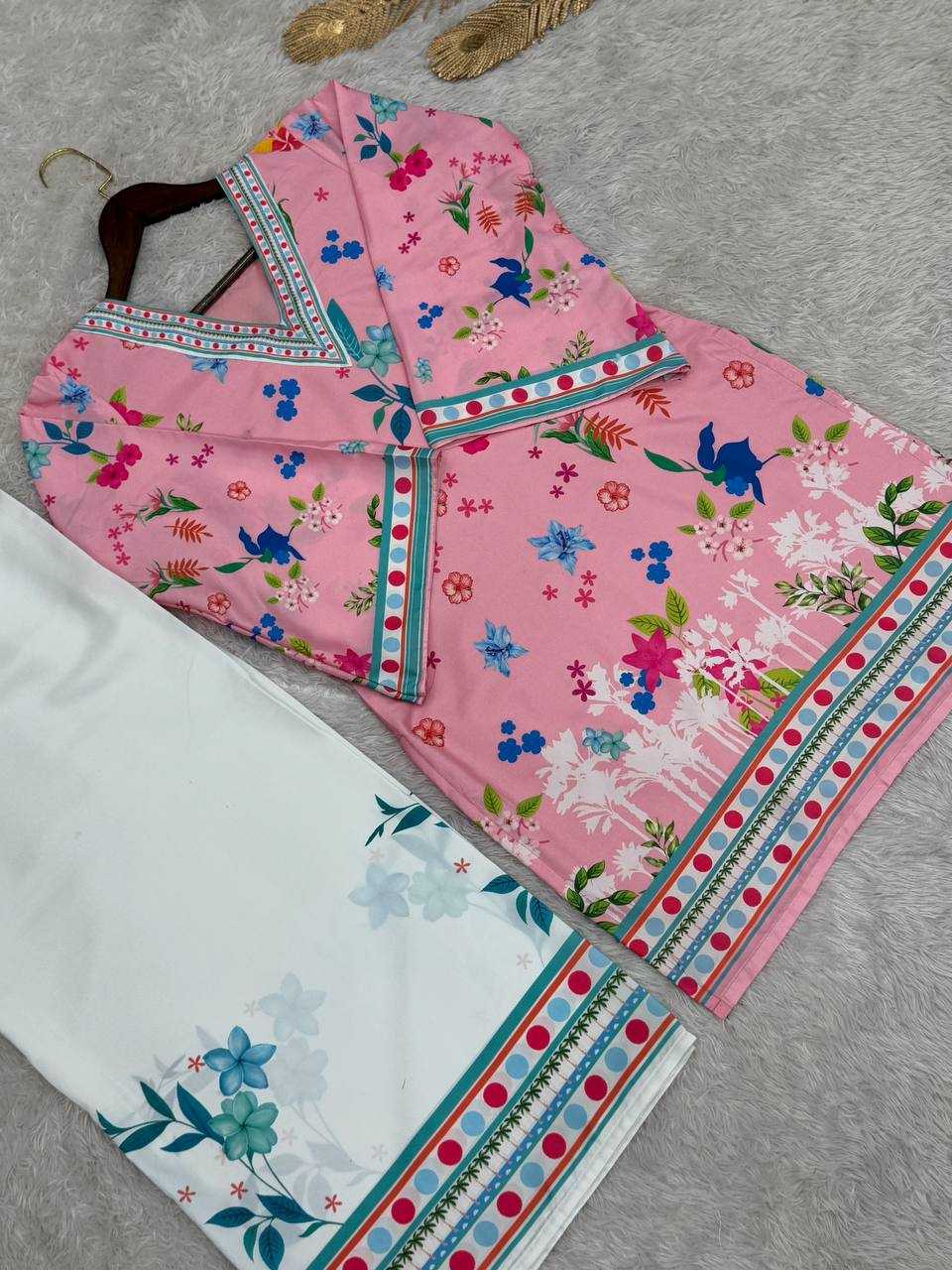 Ynf Pure Crepe KESH159 1358 Kurti Wholesale Designer Kurtis Printed Kurtis Kurti With Palazzo Manufacturer