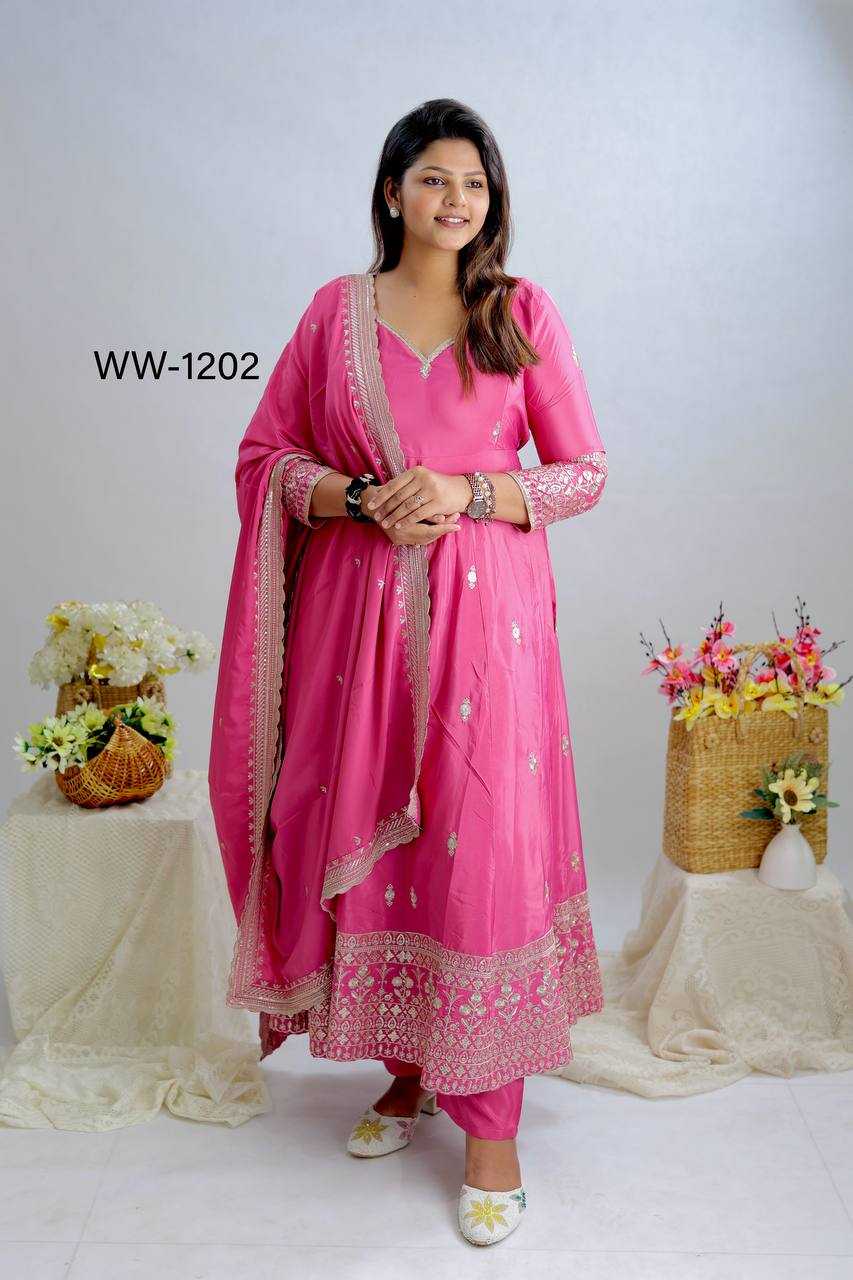 Ynf Pure Crepe KESH506 1202 Gowns Wholesale Fancy Gowns Designer Gowns Manufacturer