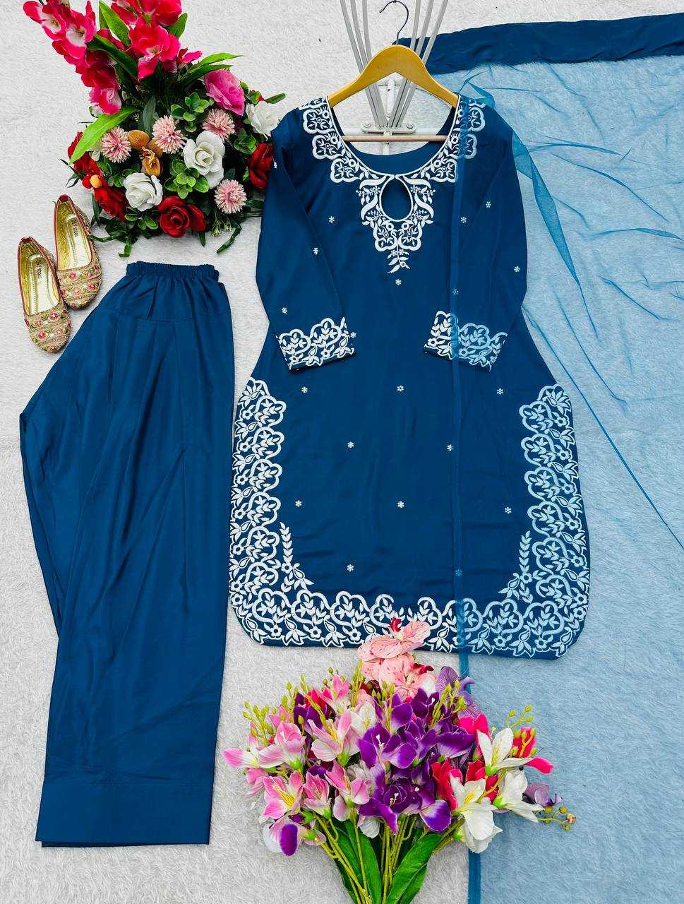 Ynf Pure Crepe KESH506 1203 Suits & Dresses Wedding Collections Festive Collections Wholesale Embroidery Suits Designer Suits Party Wear Dresses Manufacturer