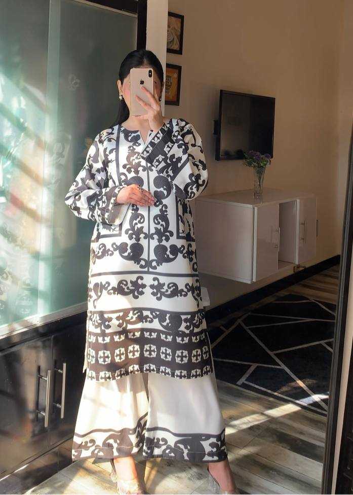 Ynf Pure Crepe KESH526 104 Suits & Dresses Western Wears Plus Size Collections Wholesale Co-ord Set Palazzo Suit Printed Dresses Manufacturer