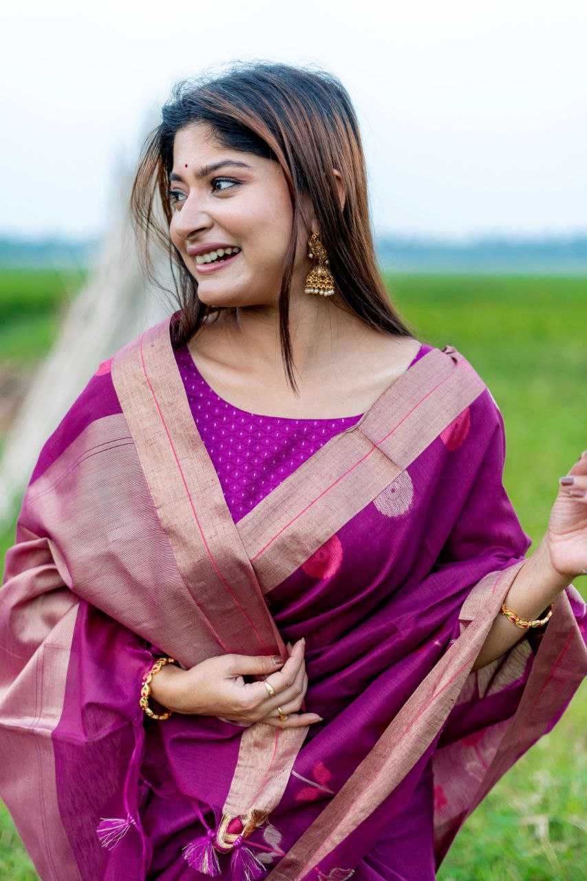 Ynf Pure Linen KESH532 MUKHI SILK Sarees Wedding Collections Festive Collections Wholesale Floral Sarees Traditional Sarees Linen Sarees Manufacturer