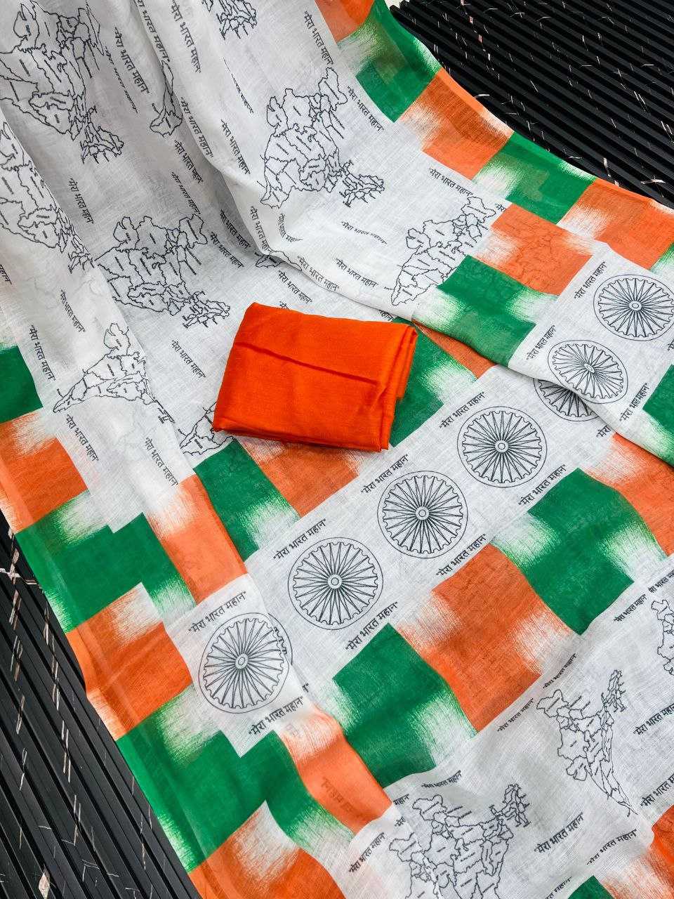 Ynf Pure Linen RIN225 937 Sarees Festive Collections Wholesale Cotton Linen Sarees Sarees With Blouse Independence Day Collections Manufacturer