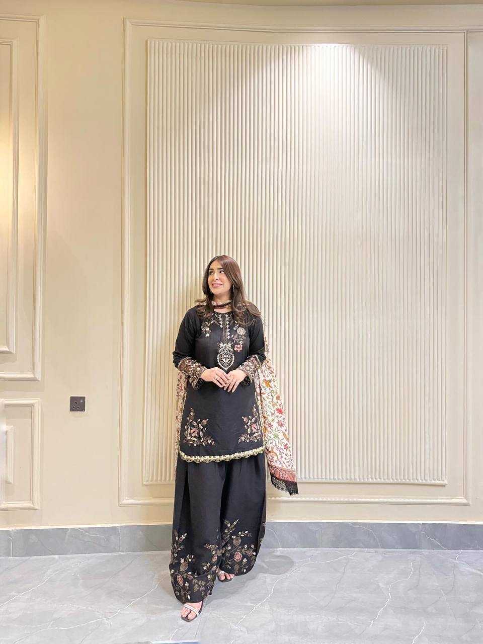 Ynf Pure Maska Silk KESH159 613 Kurti Wholesale Kurti Bottom With Dupatta Embroidered Kurtis Kurti With Palazzo Manufacturer