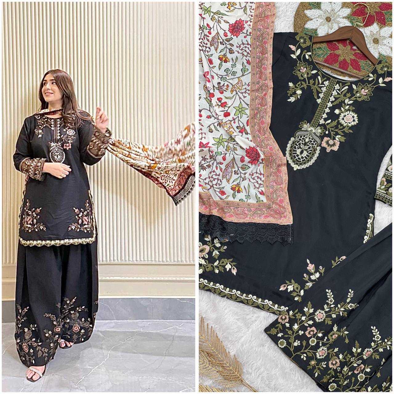 Ynf Pure Maska Silk KESH159 613 Kurti Wholesale Kurti Bottom With Dupatta Embroidered Kurtis Kurti With Palazzo Manufacturer