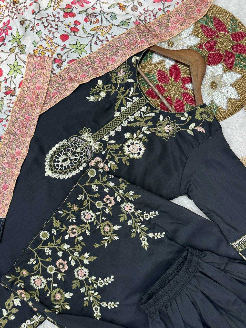 Ynf Pure Maska Silk KESH159 613 Kurti Wholesale Kurti Bottom With Dupatta Embroidered Kurtis Kurti With Palazzo Manufacturer