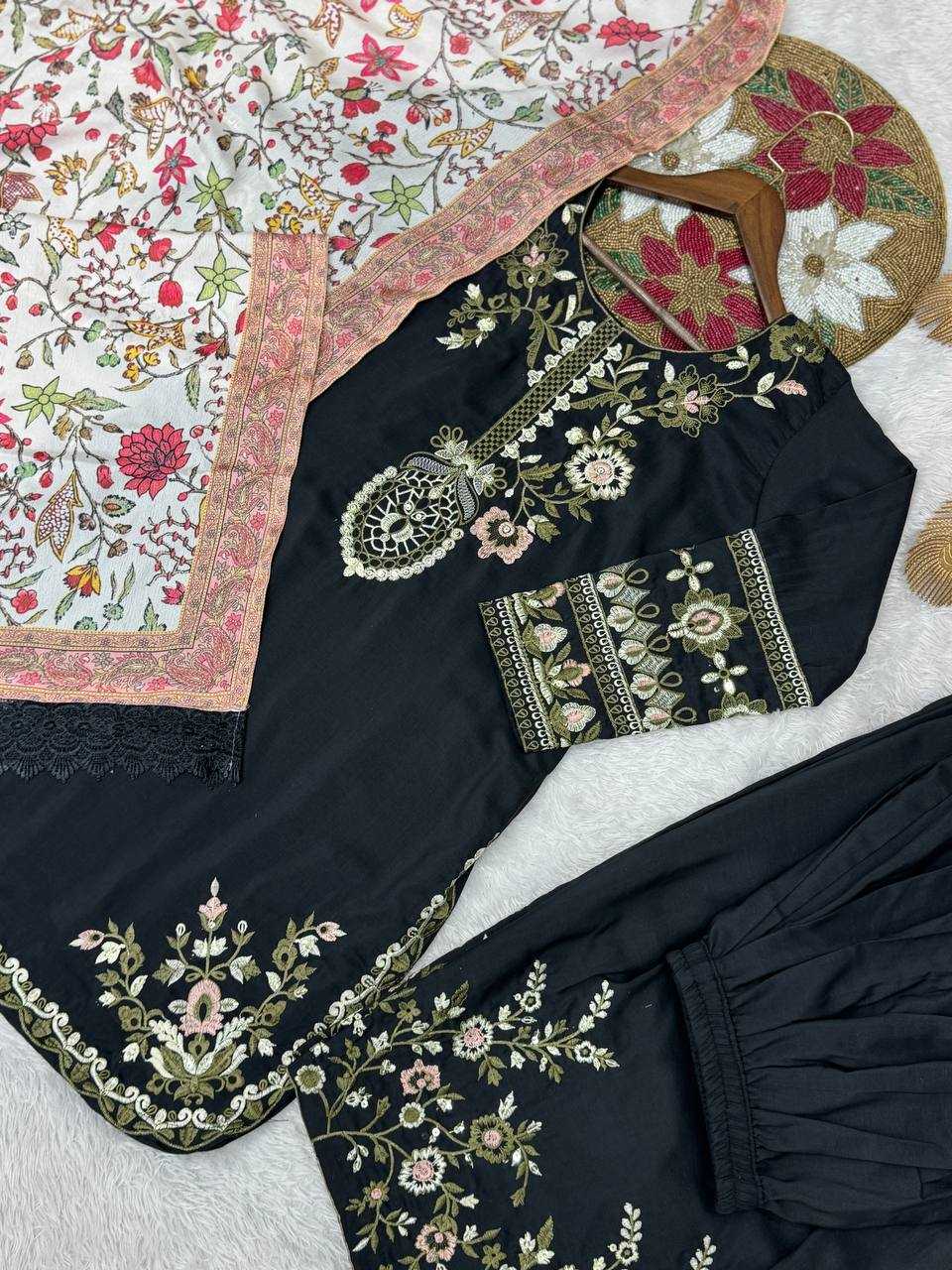 Ynf Pure Maska Silk KESH159 613 Kurti Wholesale Kurti Bottom With Dupatta Embroidered Kurtis Kurti With Palazzo Manufacturer