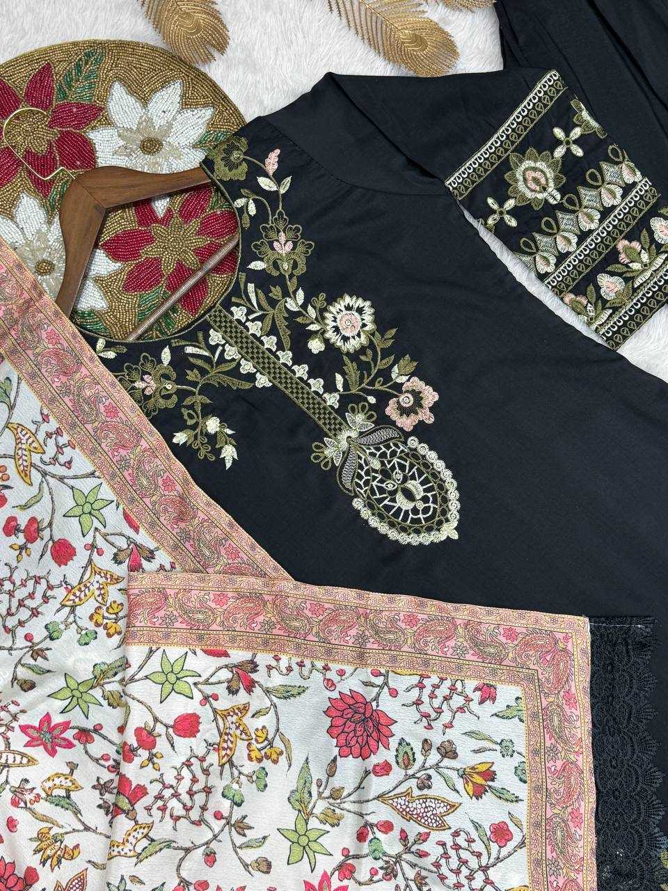 Ynf Pure Maska Silk KESH159 613 Kurti Wholesale Kurti Bottom With Dupatta Embroidered Kurtis Kurti With Palazzo Manufacturer