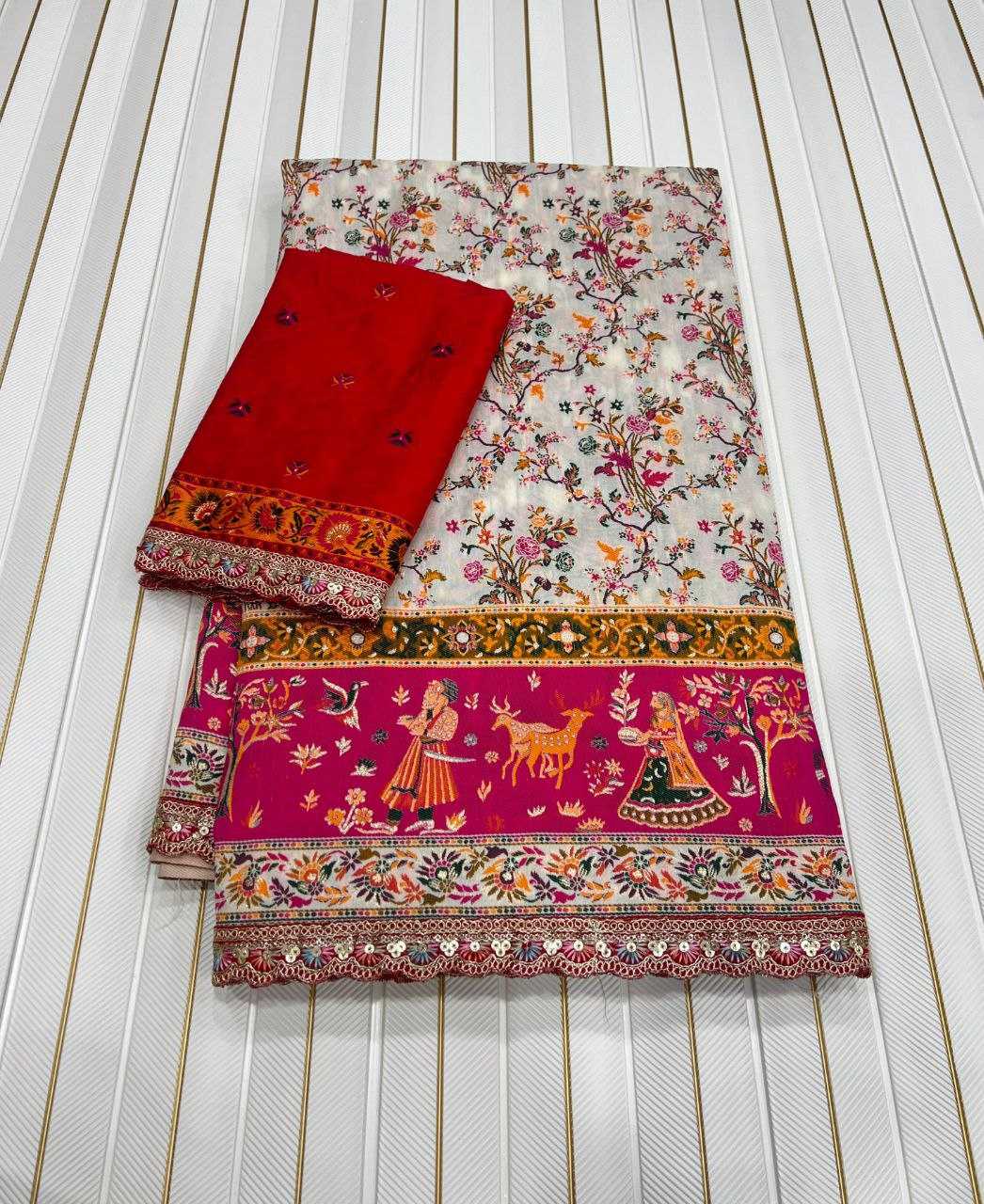 Ynf Pure Pashmina RIN225 938 Silk Sarees Wedding Collections Festive Collections Wholesale Zari Border Silk Sarees Embroidered Silk Sarees Silk Sarees With Blouse Manufacturer