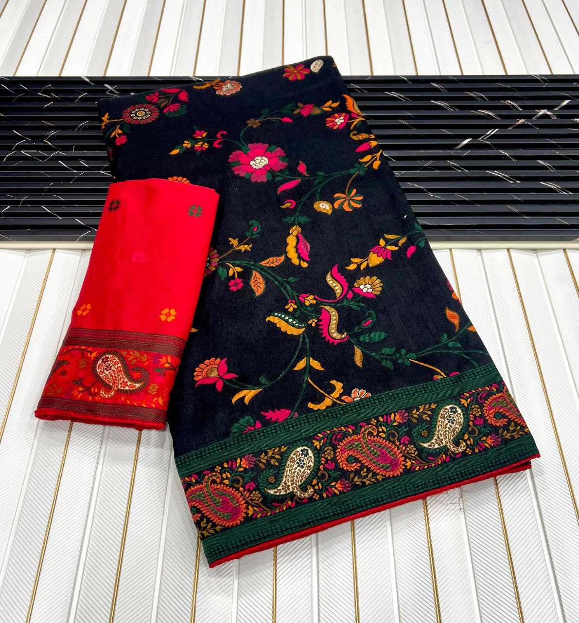 Ynf Pure Pashmina RIN225 946 Sarees Wedding Collections Festive Collections Wholesale Zari Border Sarees Silk Sarees Sarees With Blouse Manufacturer