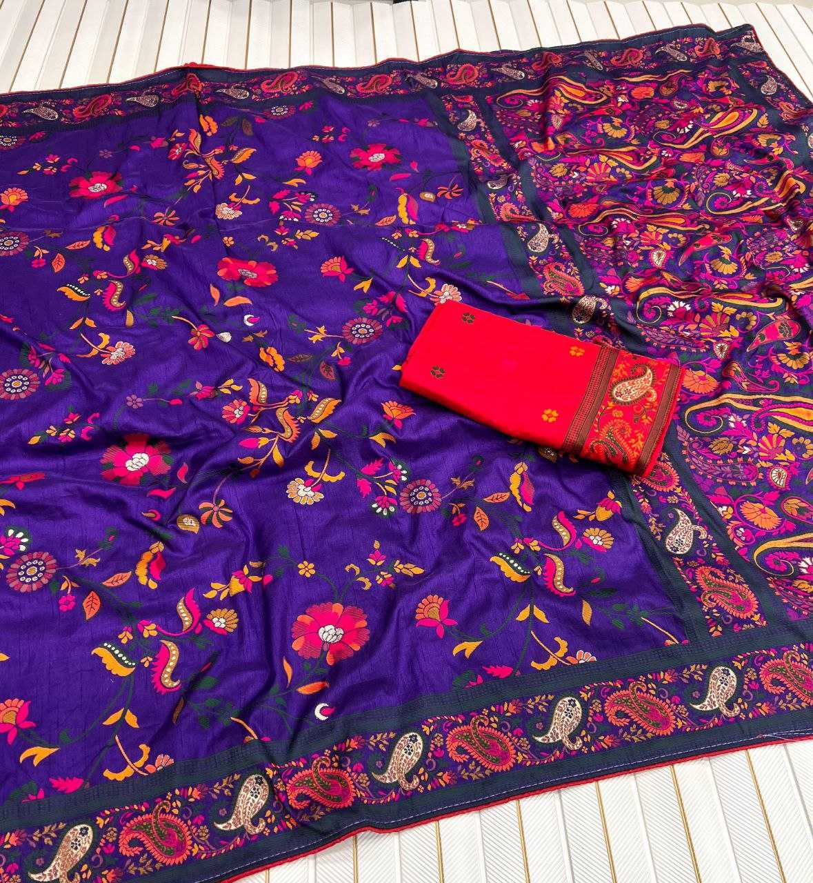 Ynf Pure Pashmina RIN225 946 Sarees Wedding Collections Festive Collections Wholesale Zari Border Sarees Silk Sarees Sarees With Blouse Manufacturer