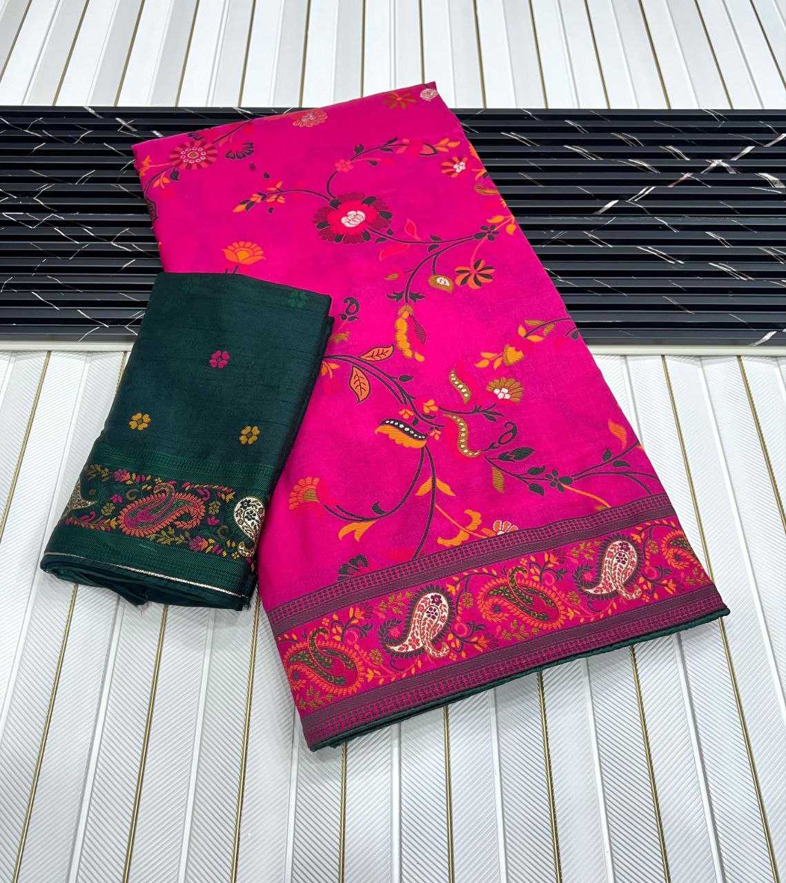 Ynf Pure Pashmina RIN225 946 Sarees Wedding Collections Festive Collections Wholesale Zari Border Sarees Silk Sarees Sarees With Blouse Manufacturer
