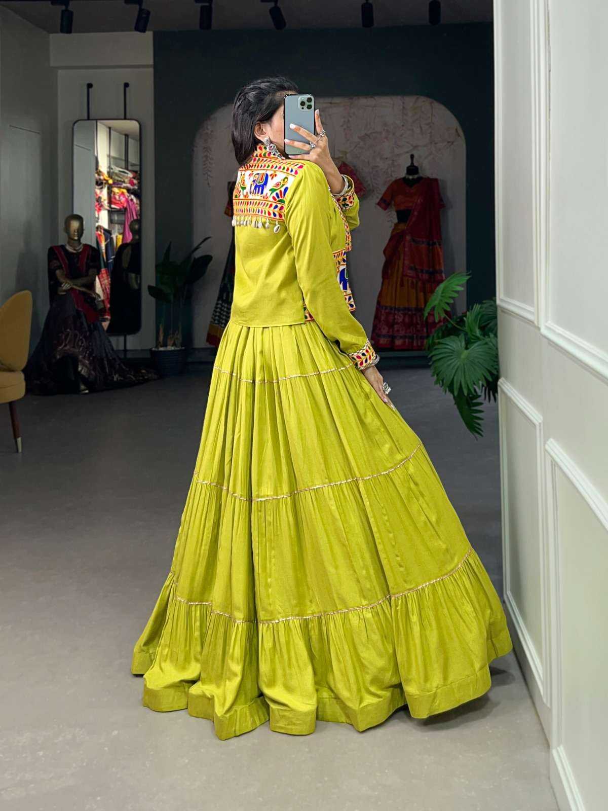 Ynf Pure Rayon KESH134 1606 Lehengas Wholesale Designer Lehenga Embroidered Lehenga Gota Patti Lehenga Manufacturer