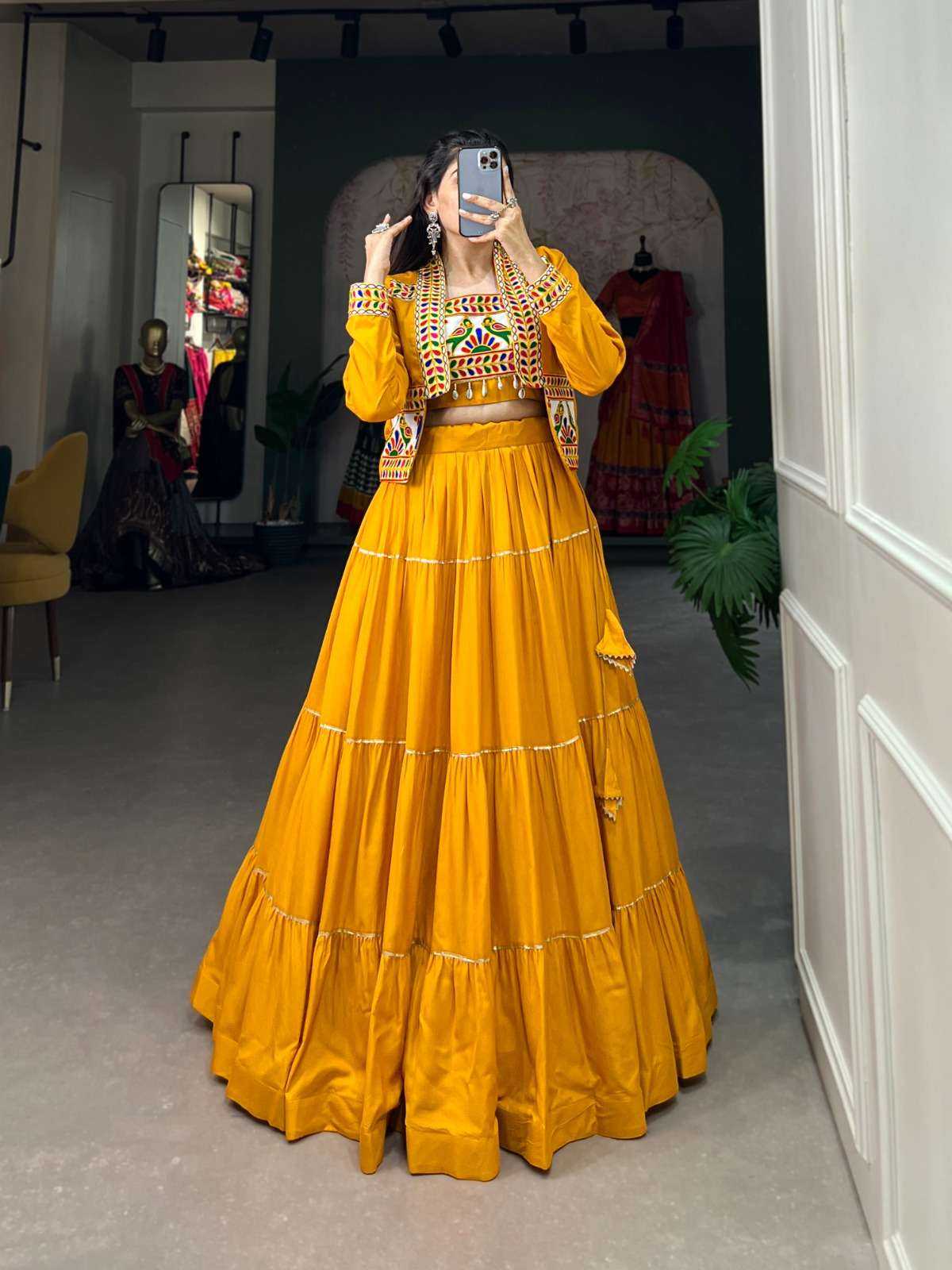 Ynf Pure Rayon KESH134 1606 Lehengas Wholesale Designer Lehenga Embroidered Lehenga Gota Patti Lehenga Manufacturer