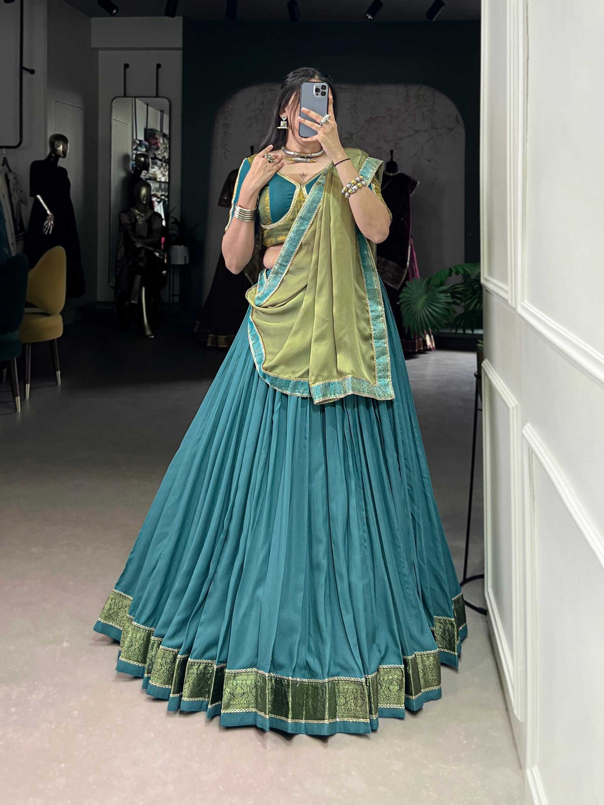 Ynf Pure Rayon KESH134 1608 Lehengas Festive Collections Wholesale Zari Work Lehenga Navratri Chaniya Choli Manufacturer