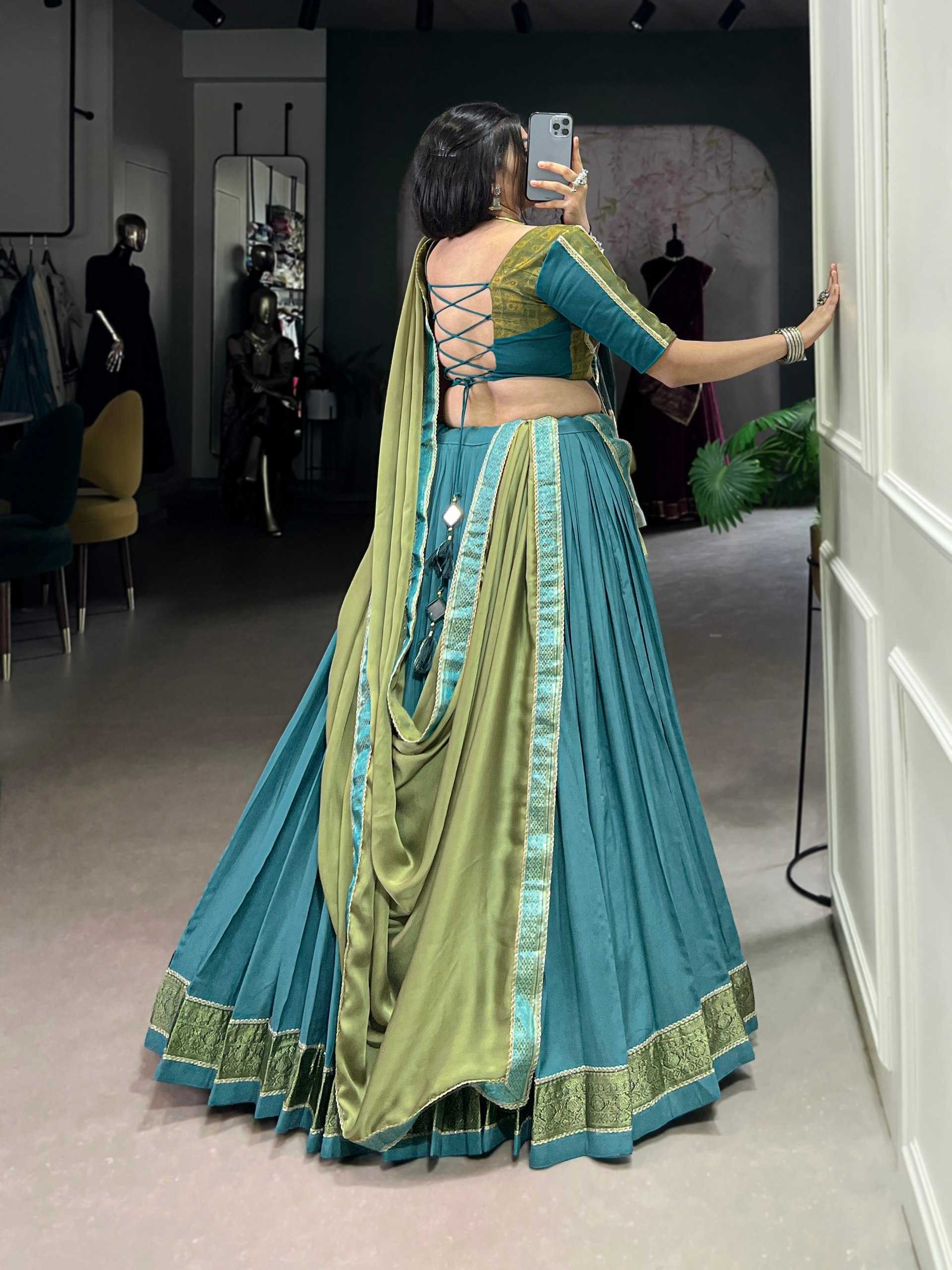 Ynf Pure Rayon KESH134 1608 Lehengas Festive Collections Wholesale Zari Work Lehenga Navratri Chaniya Choli Manufacturer