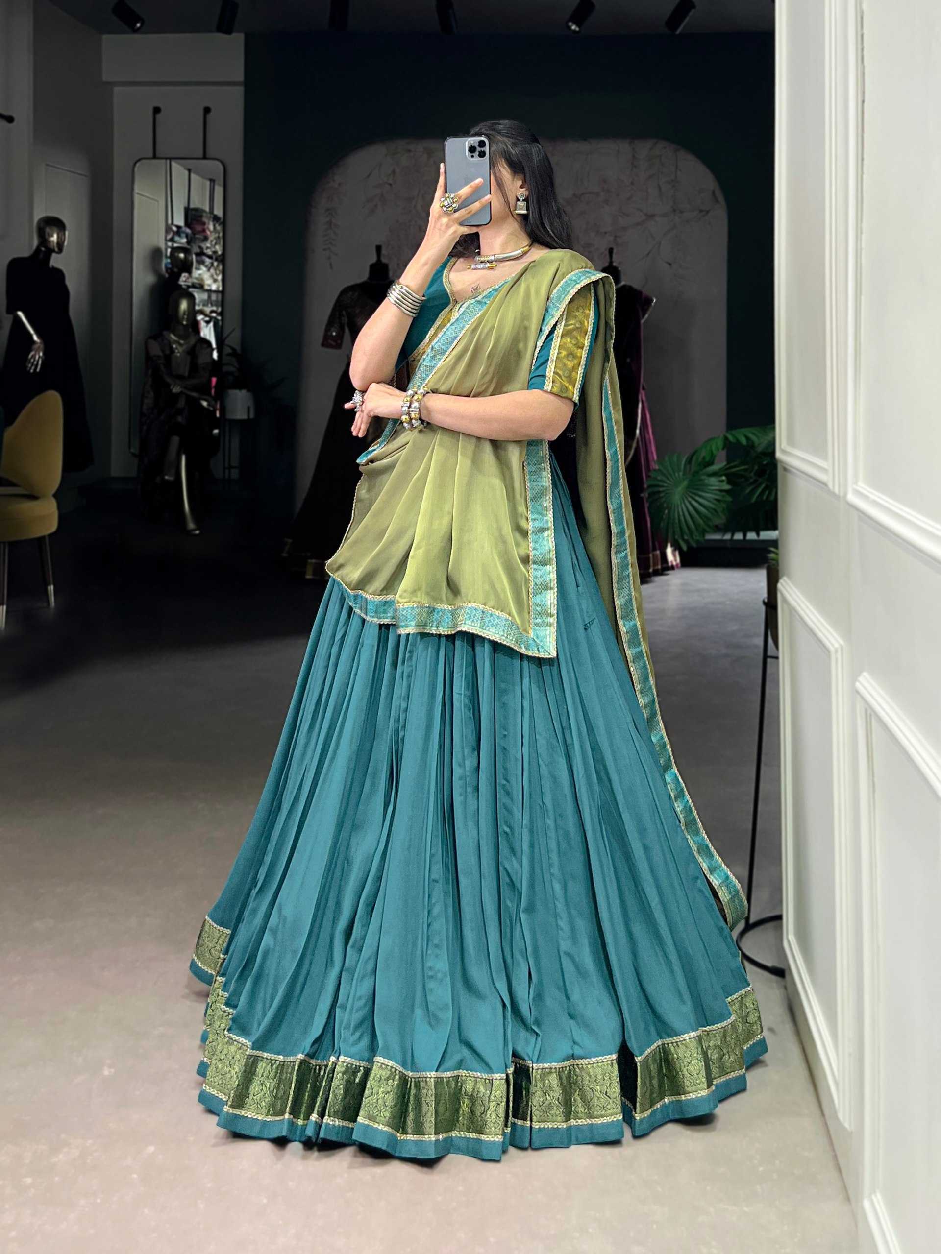 Ynf Pure Rayon KESH134 1608 Lehengas Festive Collections Wholesale Zari Work Lehenga Navratri Chaniya Choli Manufacturer