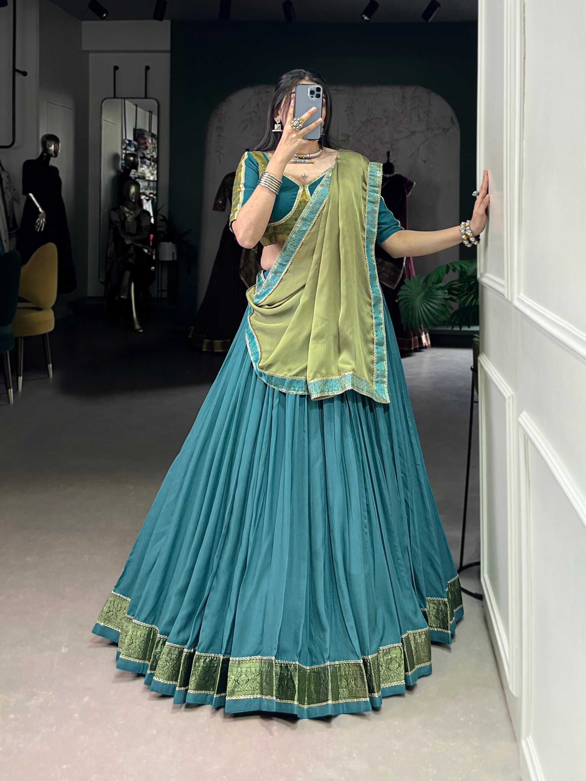 Ynf Pure Rayon KESH134 1608 Lehengas Festive Collections Wholesale Zari Work Lehenga Navratri Chaniya Choli Manufacturer