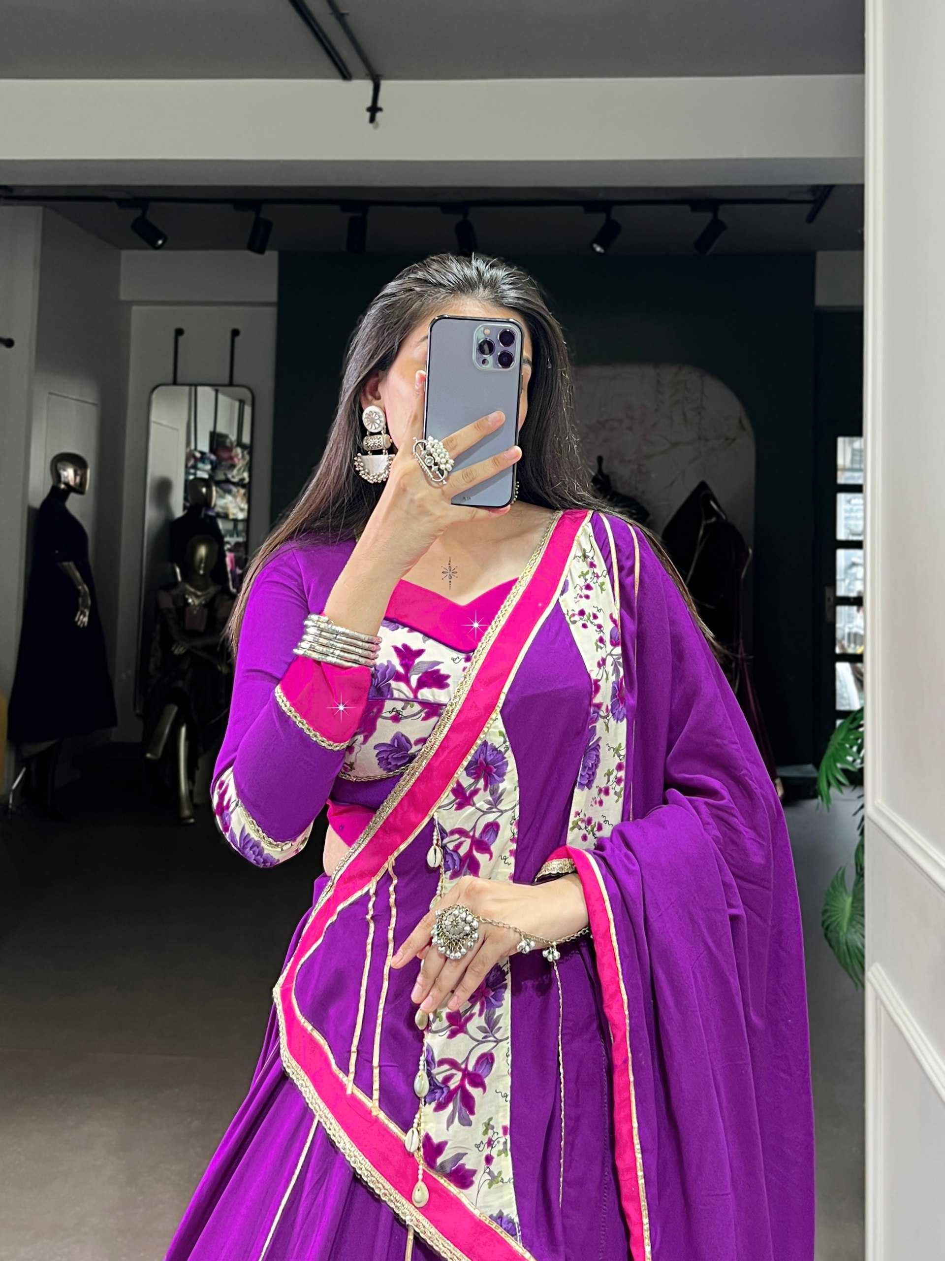 Ynf Pure Rayon KESH134 1618 Lehengas Festive Collections Wholesale Printed Lehenga Mirror Work Lehenga Lehenga With Blouse Manufacturer