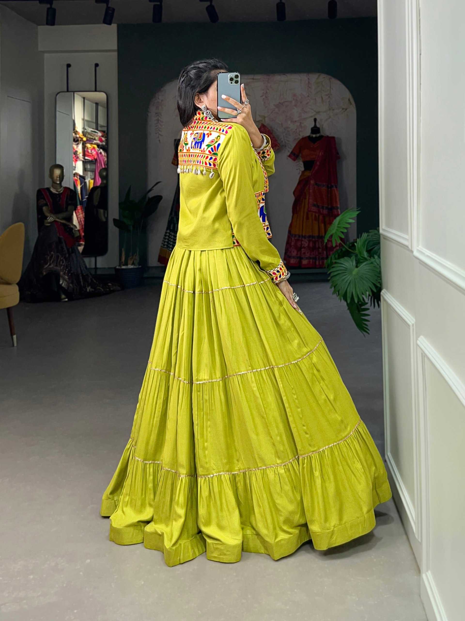 Ynf Pure Rayon KESH134 JHAMKUDI Lehengas Festive Collections Wholesale Designer Lehenga Choli Lehenga With Blouse Navratri Chaniya Choli Manufacturer