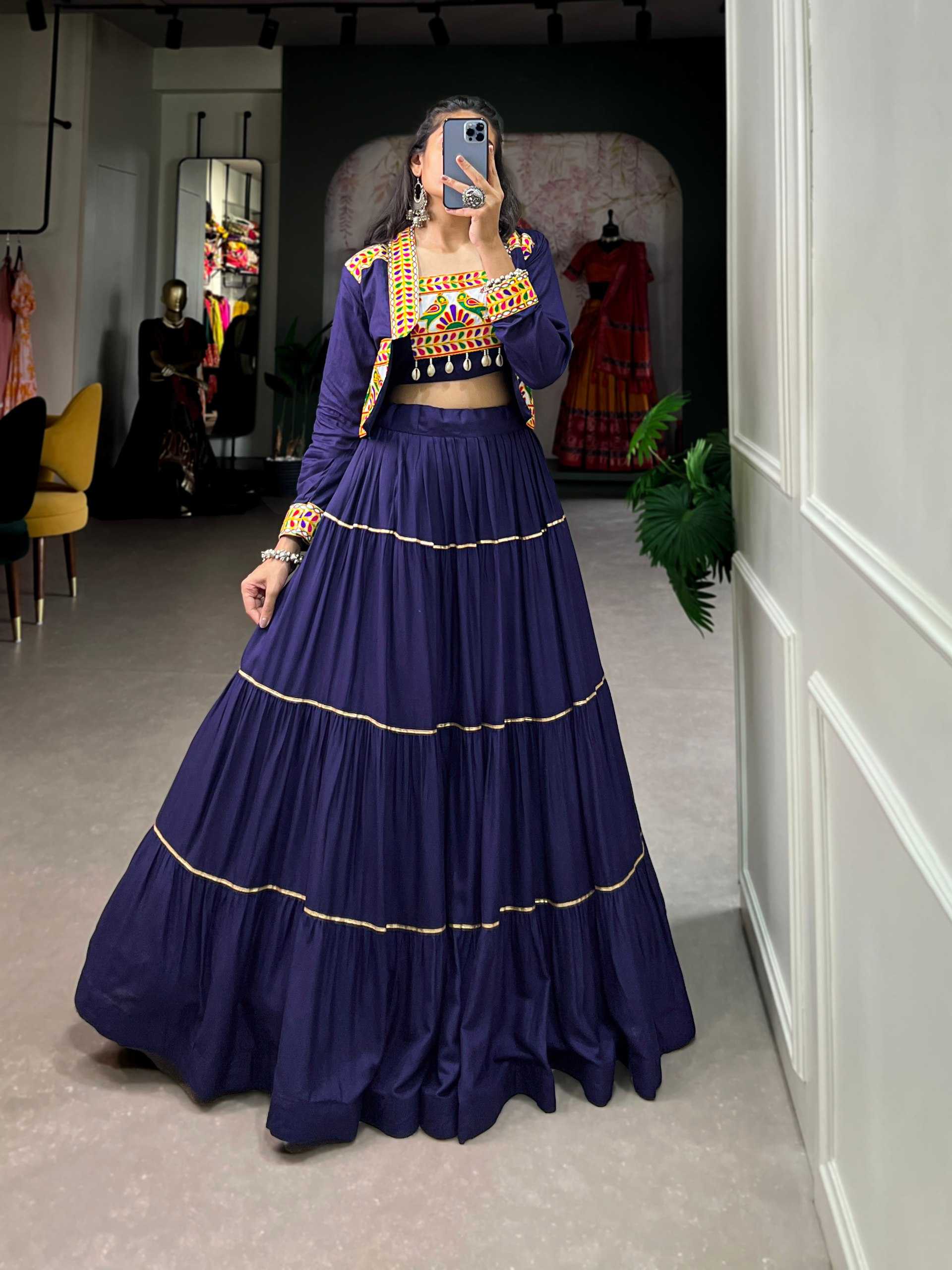 Ynf Pure Rayon KESH134 JHAMKUDI Lehengas Festive Collections Wholesale Designer Lehenga Choli Lehenga With Blouse Navratri Chaniya Choli Manufacturer