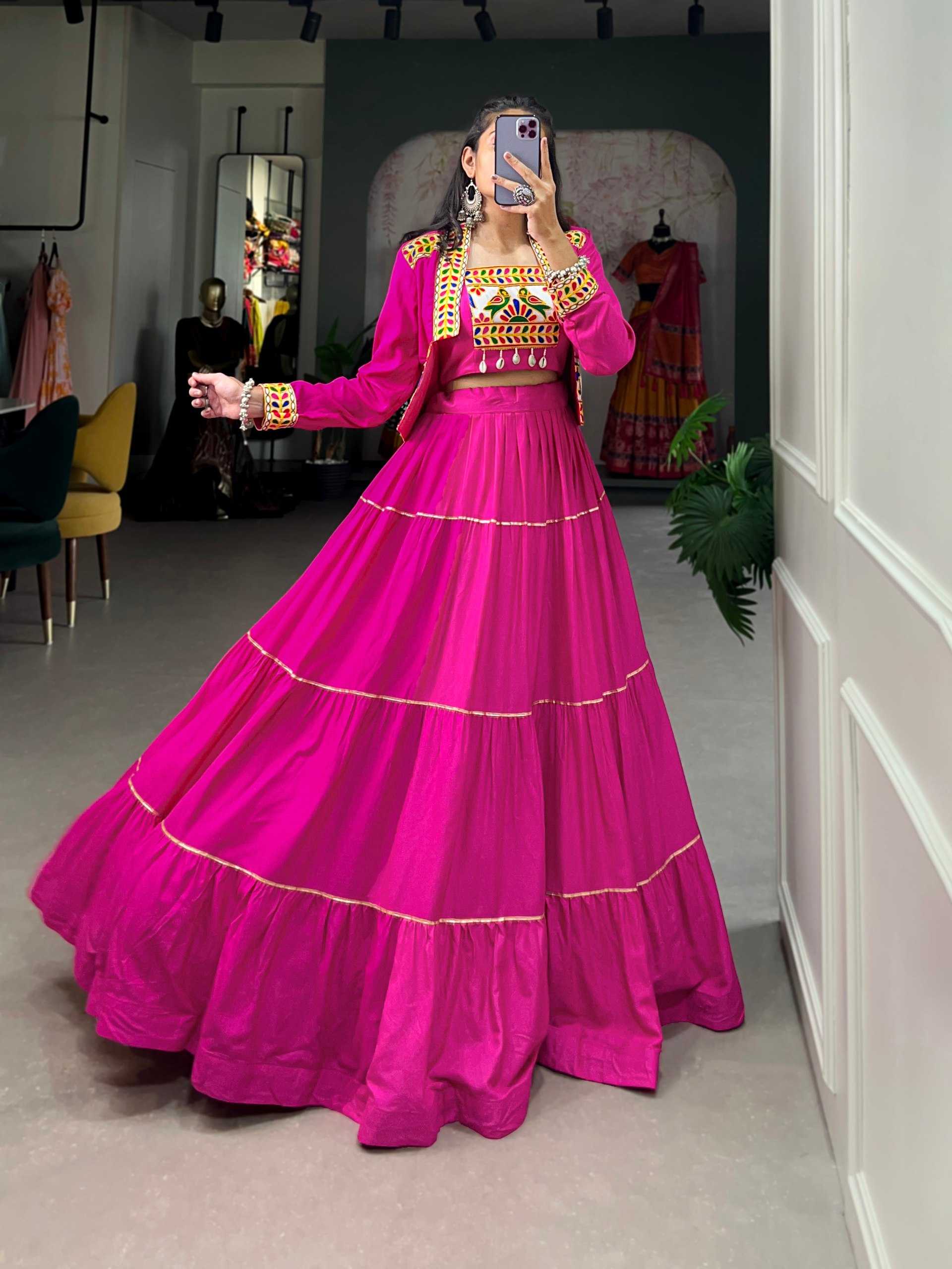 Ynf Pure Rayon KESH134 JHAMKUDI Lehengas Festive Collections Wholesale Designer Lehenga Choli Lehenga With Blouse Navratri Chaniya Choli Manufacturer