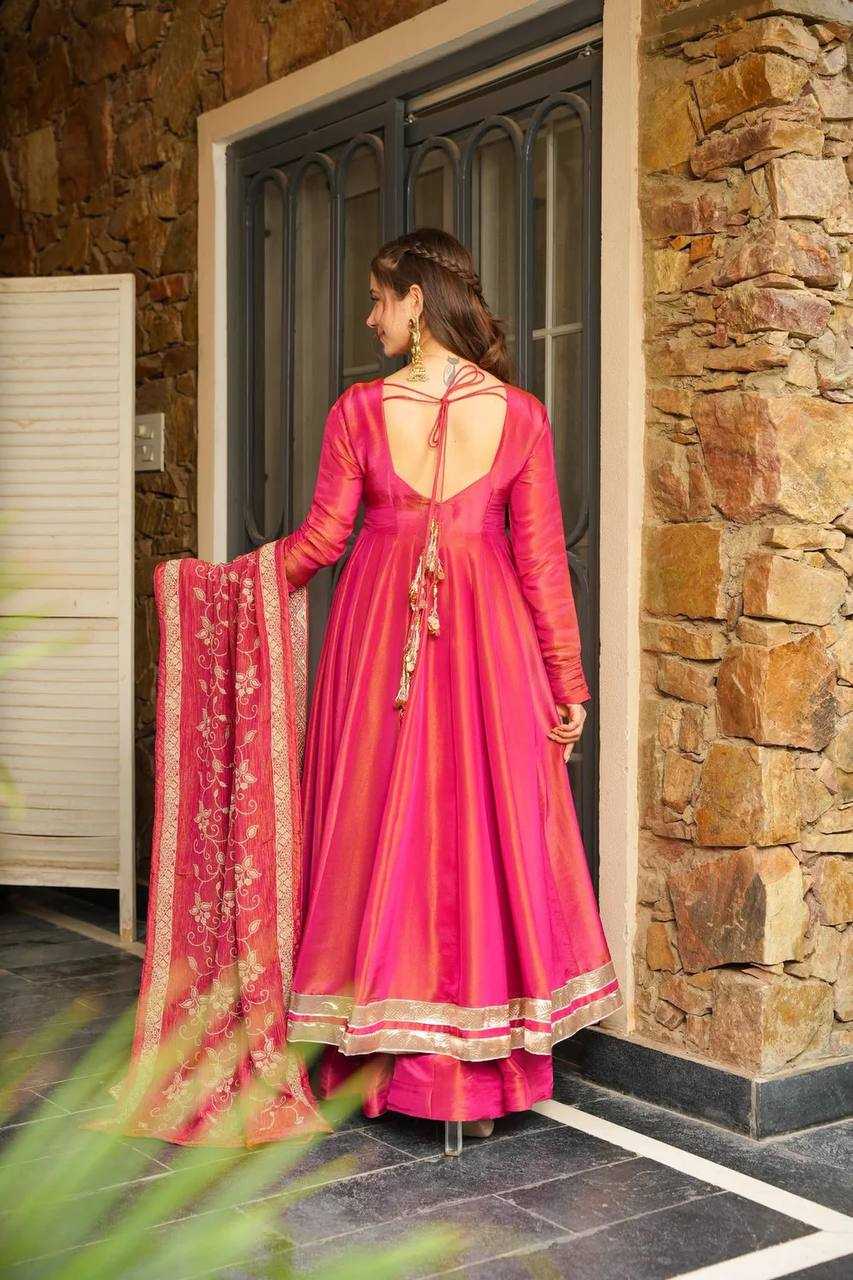 Ynf Pure Silk KESH528 470 Gowns Wedding Collections Festive Collections Wholesale Designer Gowns Gown With Dupatta Full Sleeve Gowns Manufacturer