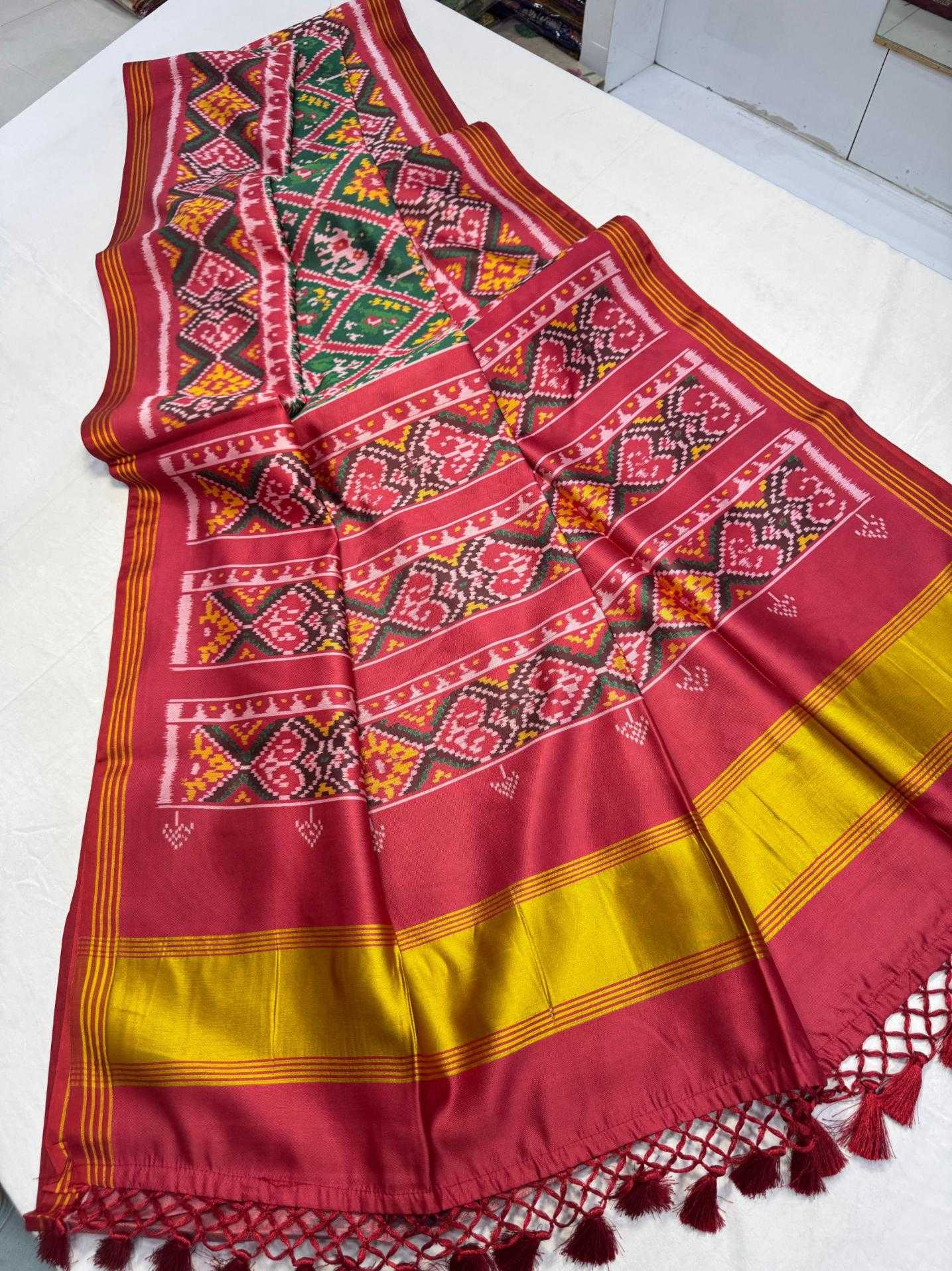 Ynf Pure Silk KESH532 MOTI MAHAL PATOLA Sarees Wholesale Designer Sarees Party Wear Sarees Fancy Sarees Manufacturer