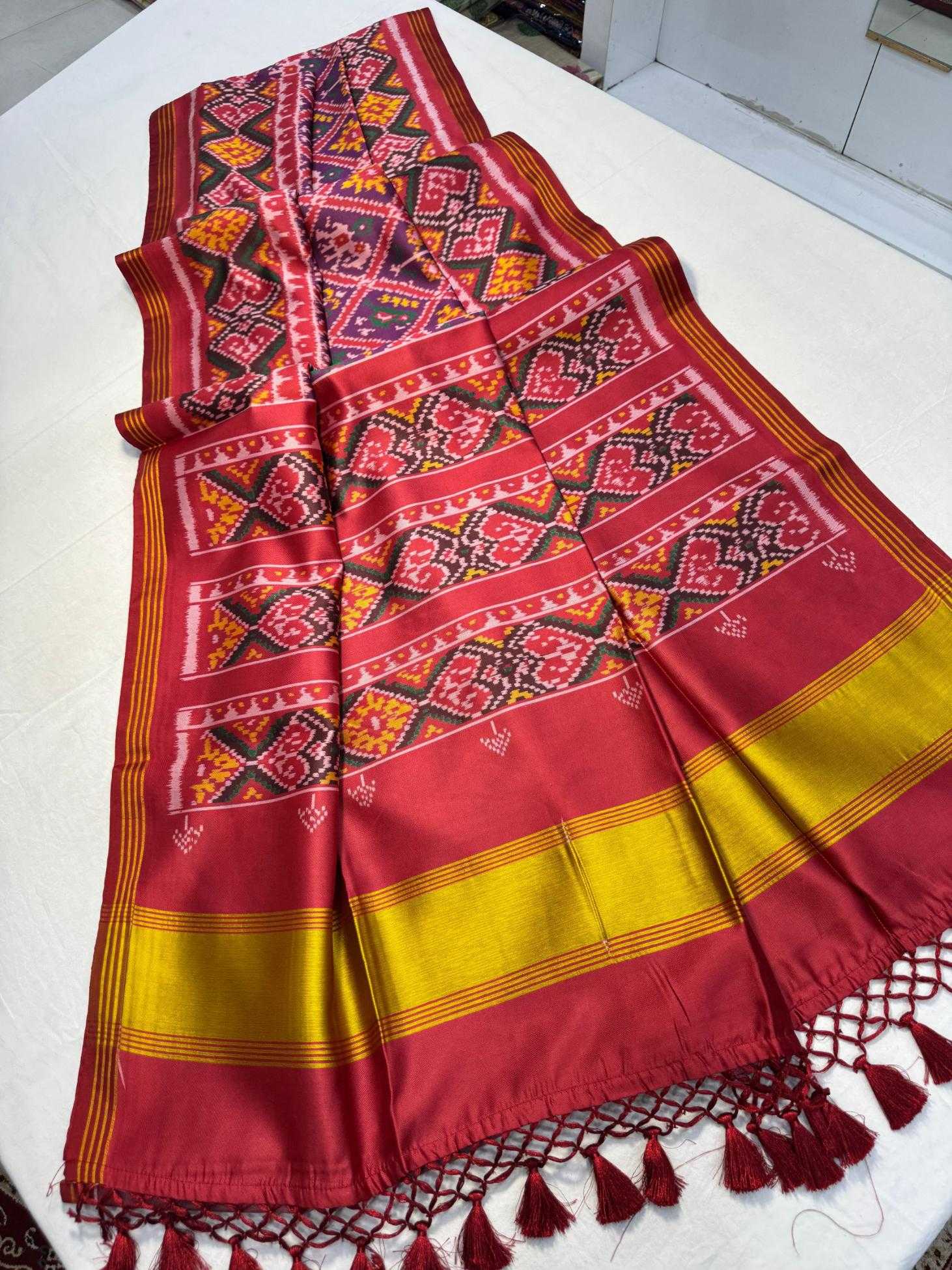 Ynf Pure Silk KESH532 MOTI MAHAL PATOLA Sarees Wholesale Designer Sarees Party Wear Sarees Fancy Sarees Manufacturer
