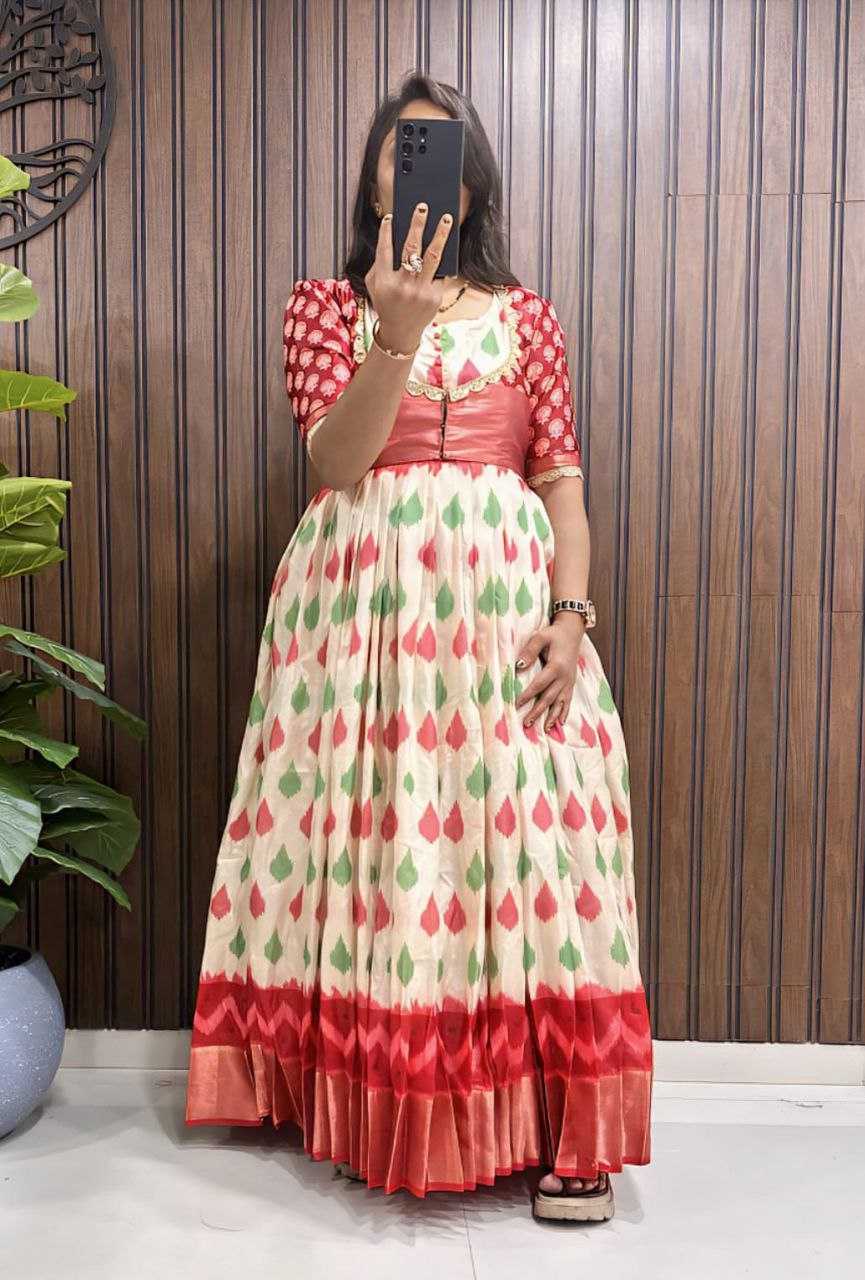 Ynf Pure Silk RIN161 Gown Gowns Wholesale Fancy Gowns Designer Gowns Silk Gowns Manufacturer